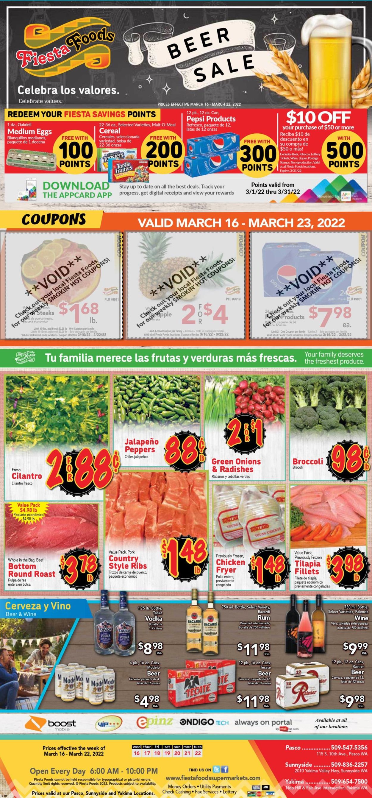 Fiesta Foods SuperMarkets Ad from 03/16/2022