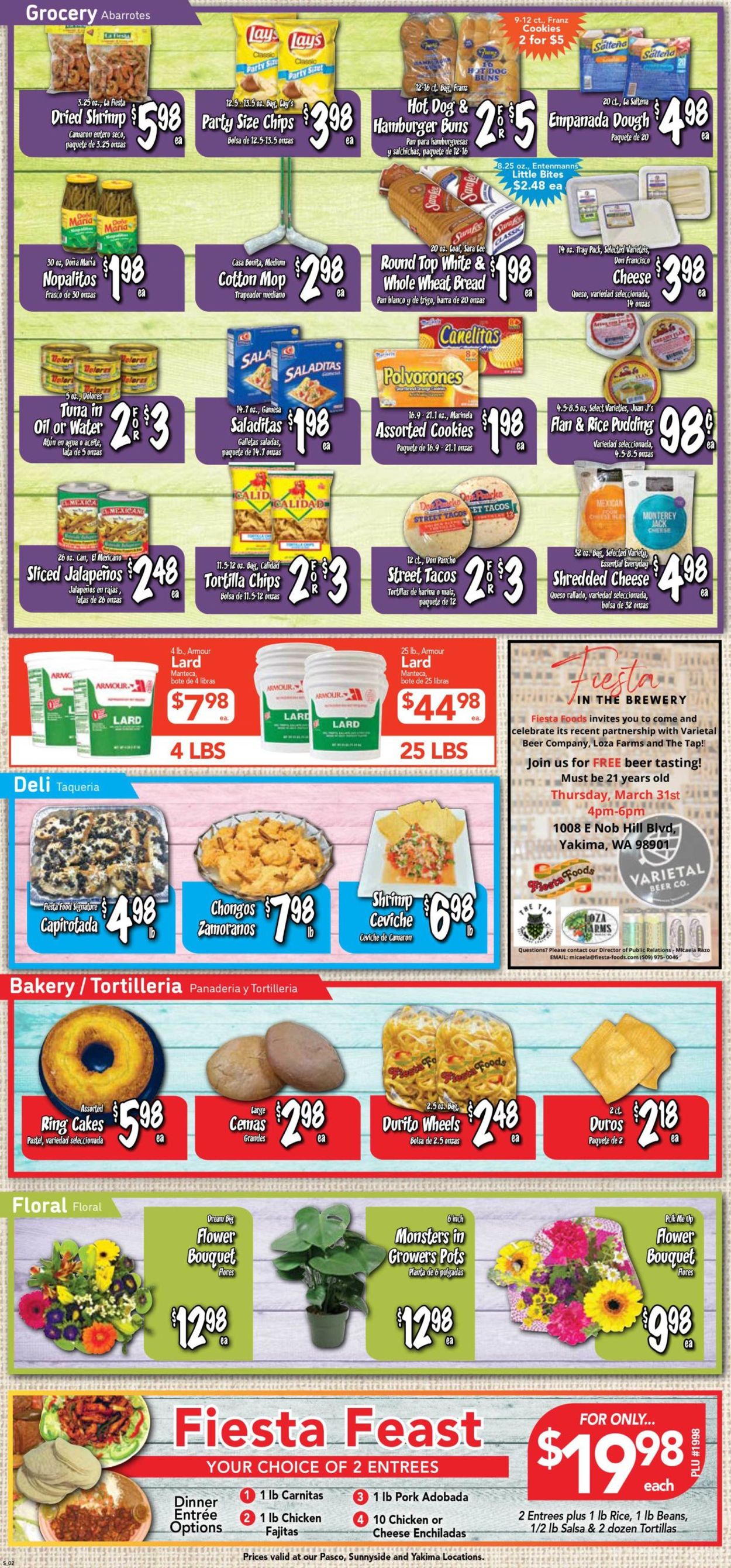 Fiesta Foods SuperMarkets Ad from 03/23/2022