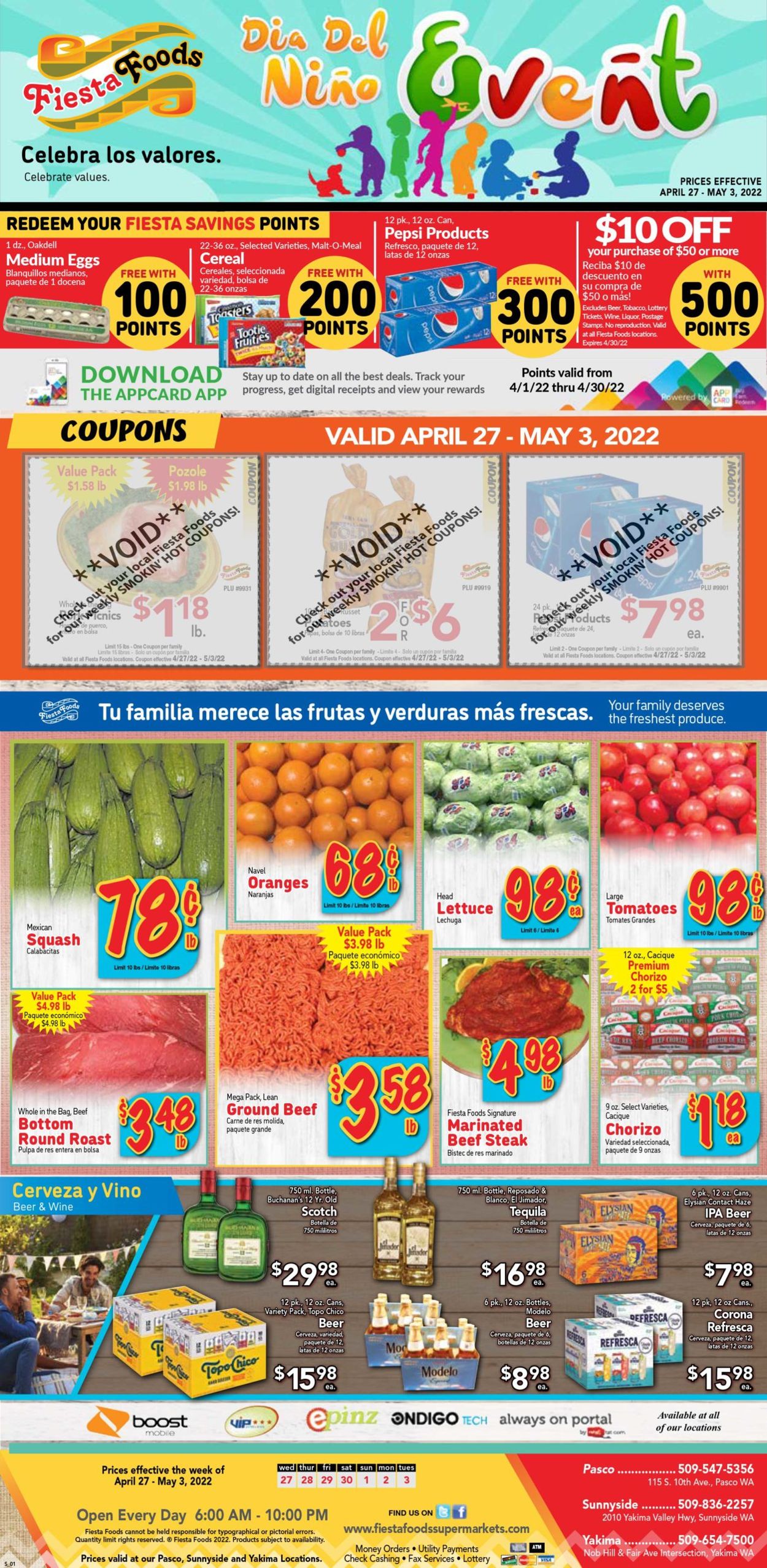 Fiesta Foods SuperMarkets Ad from 04/27/2022