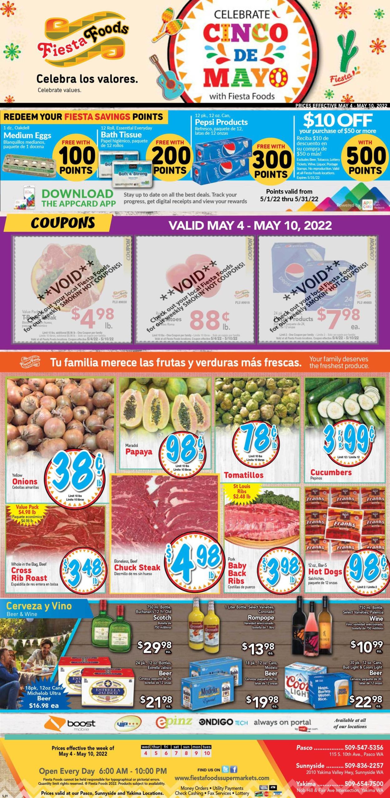 Fiesta Foods SuperMarkets Ad from 05/04/2022