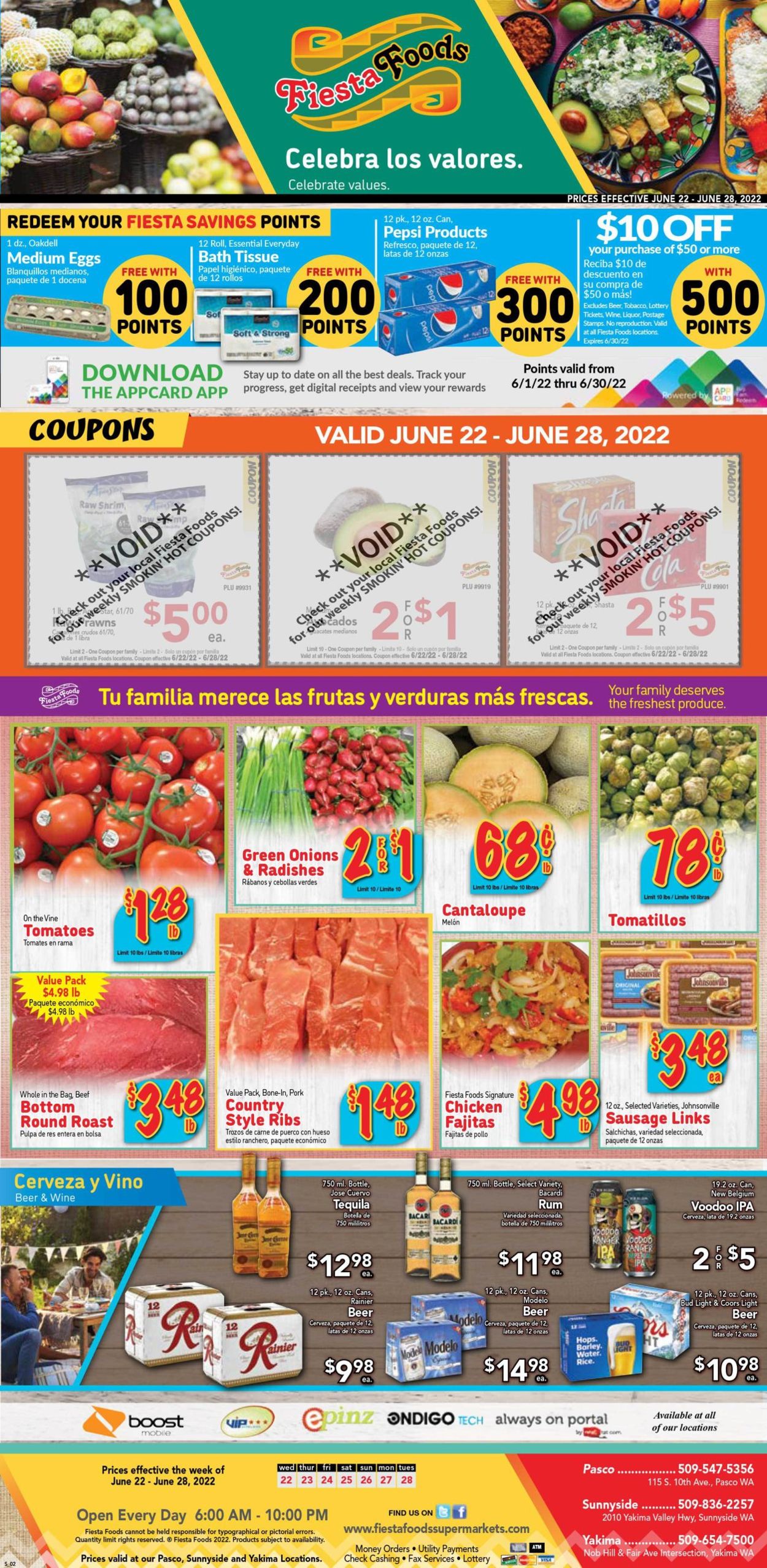 Fiesta Foods SuperMarkets Ad from 06/22/2022
