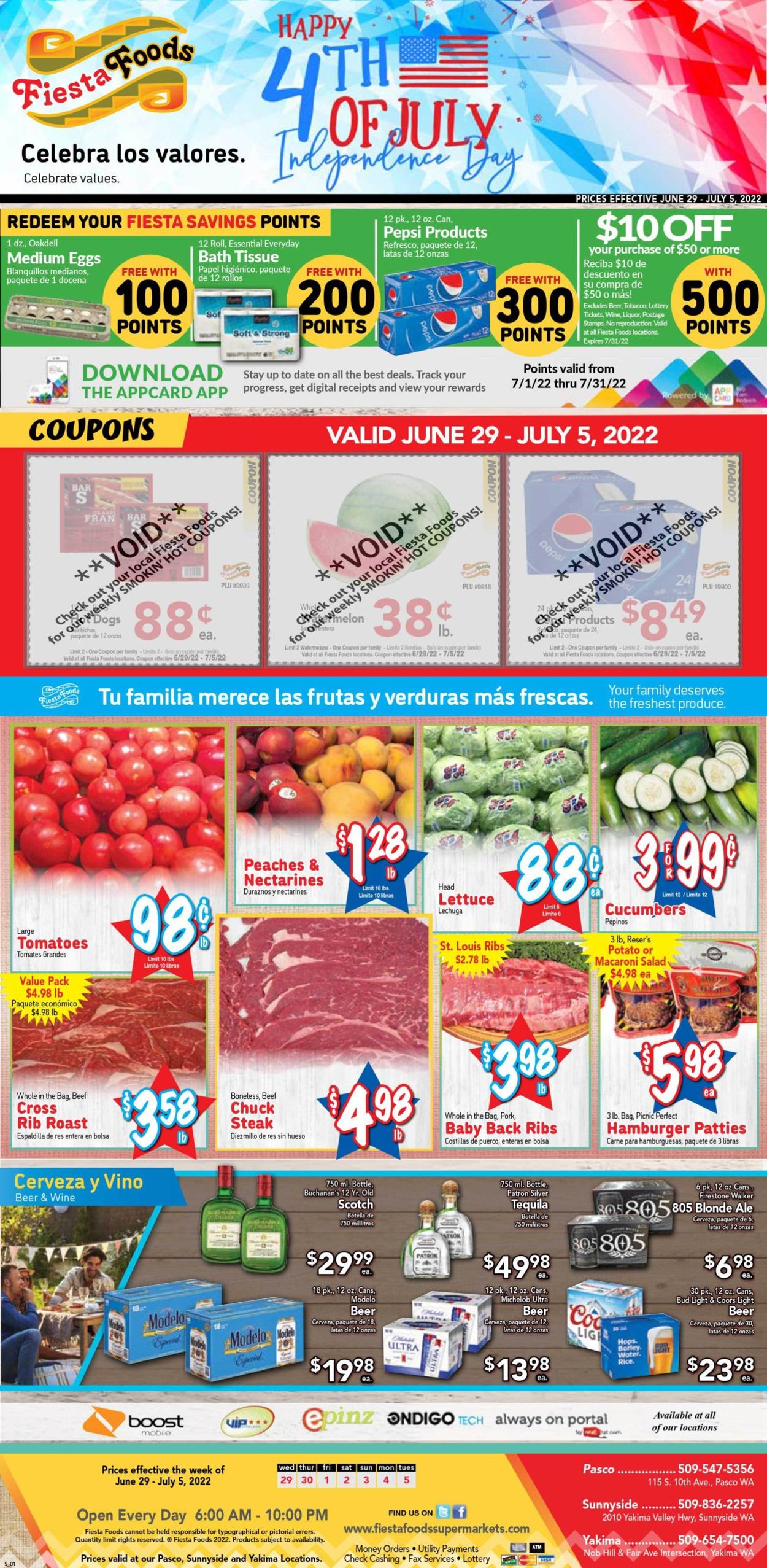 Fiesta Foods SuperMarkets Ad from 06/29/2022