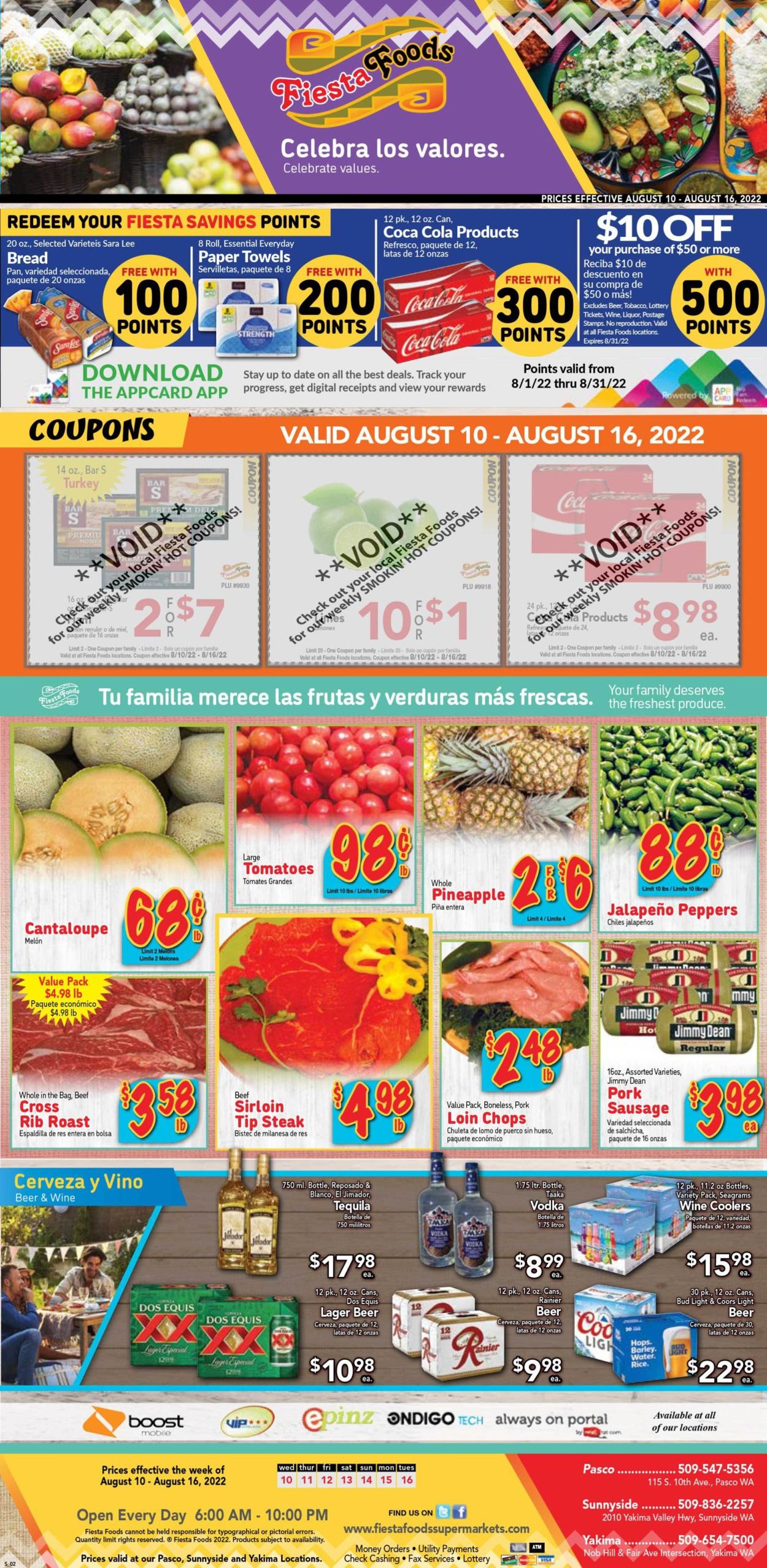 Fiesta Foods SuperMarkets Ad from 08/10/2022