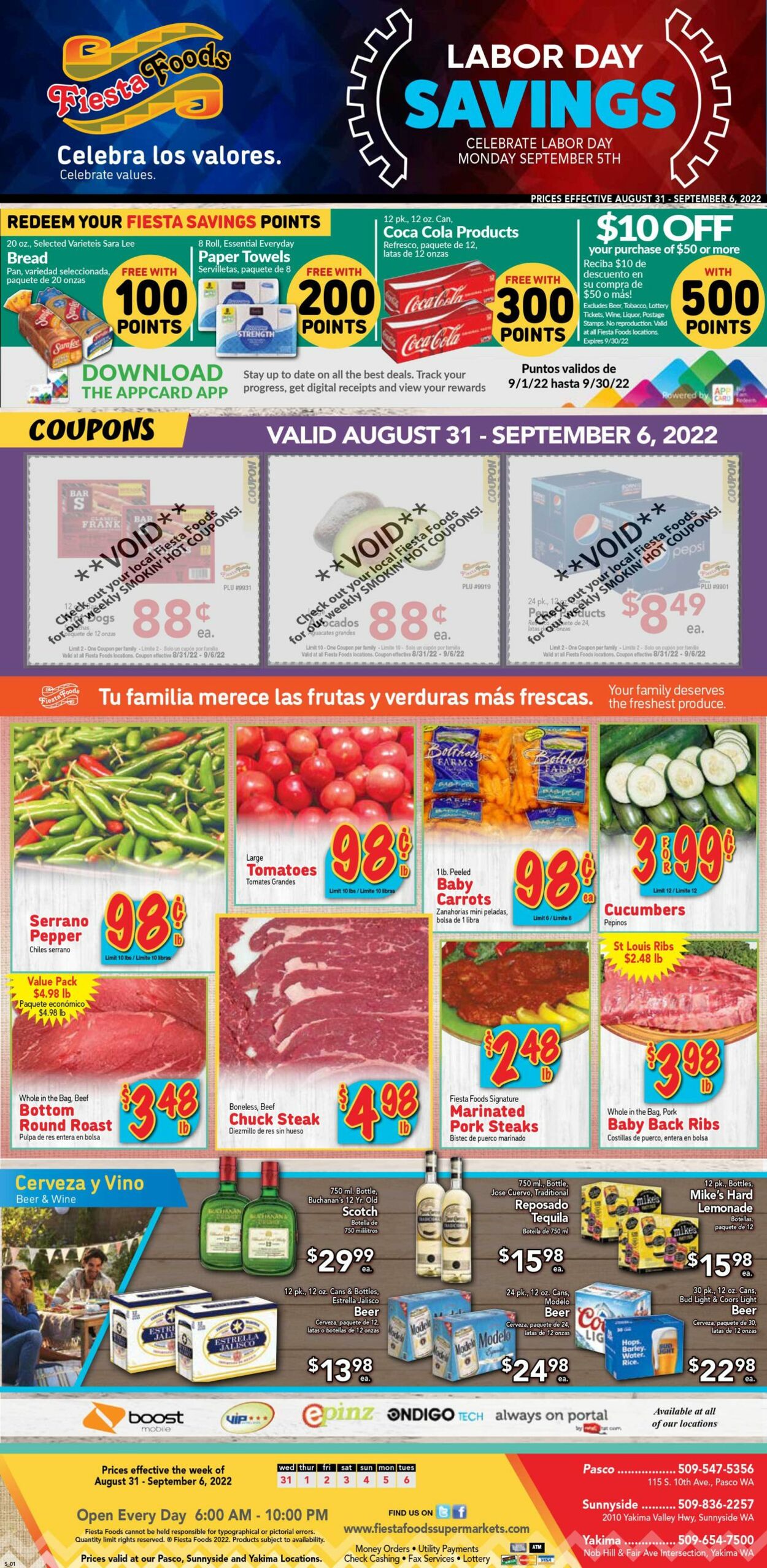 Fiesta Foods SuperMarkets Ad from 08/31/2022