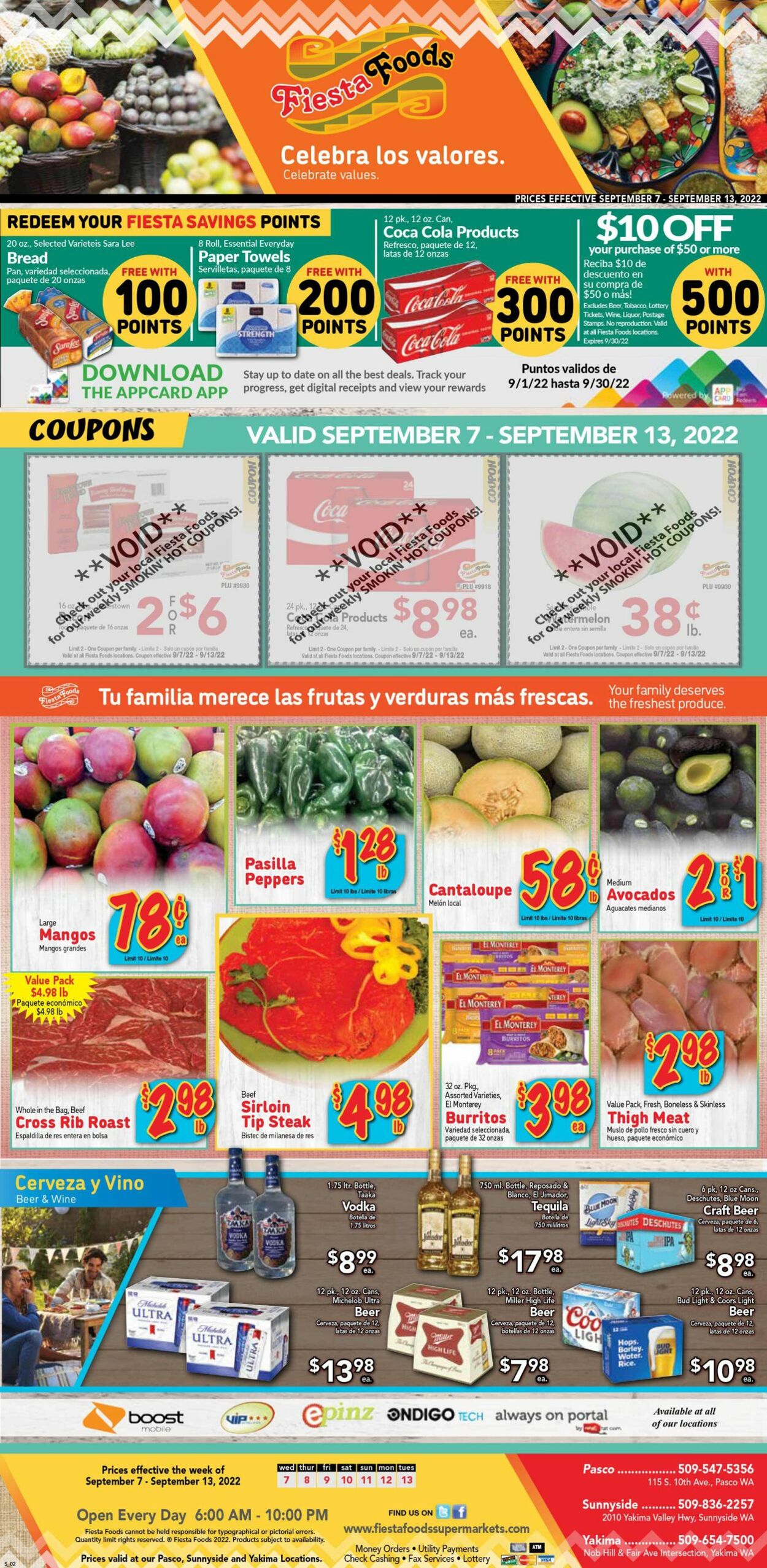 Fiesta Foods SuperMarkets Ad from 09/07/2022