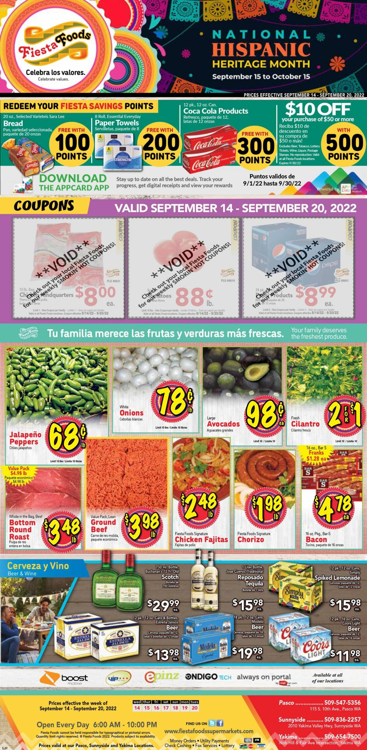 Fiesta Foods SuperMarkets Ad from 09/14/2022