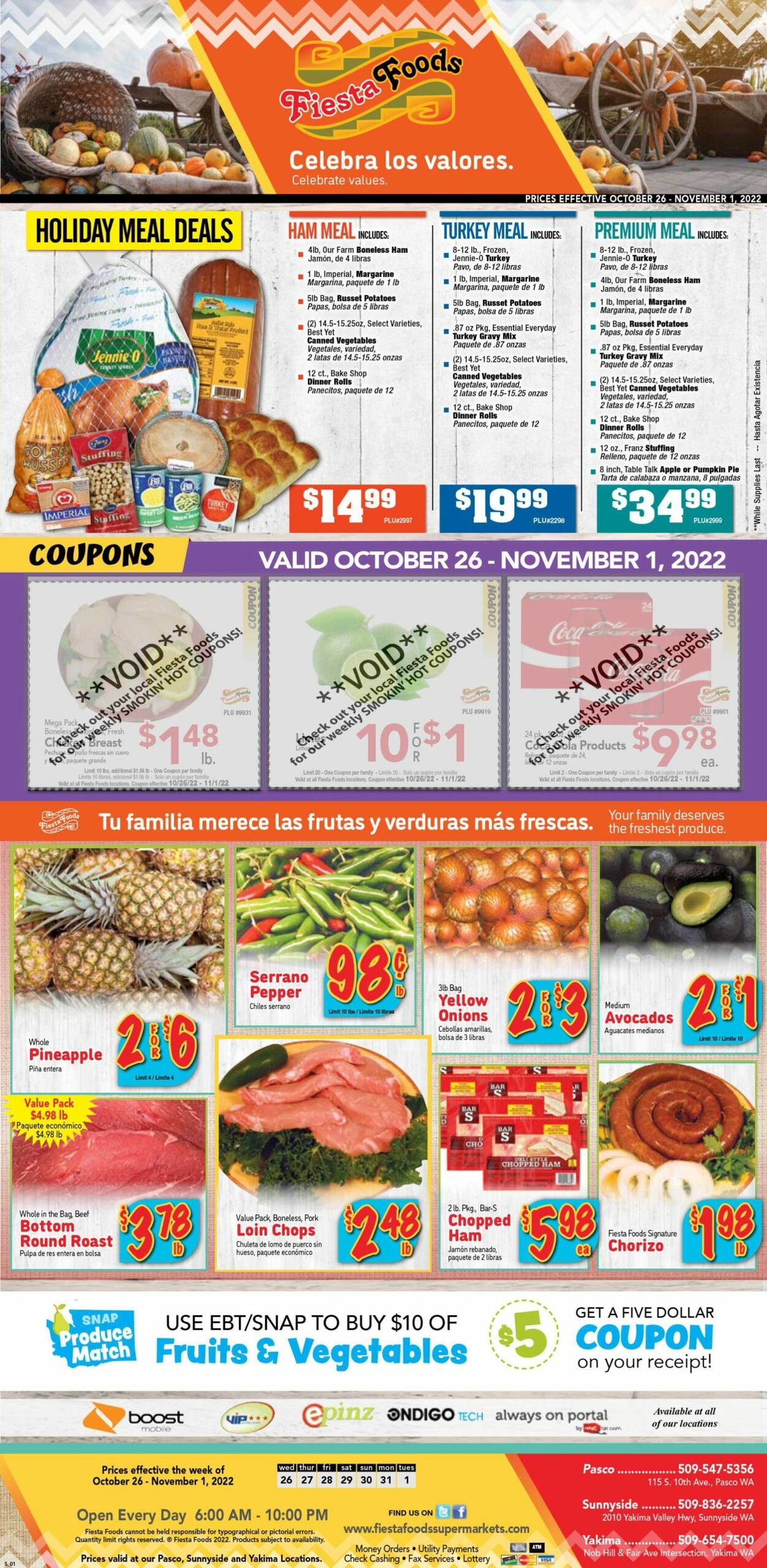 Fiesta Foods SuperMarkets Ad from 10/26/2022