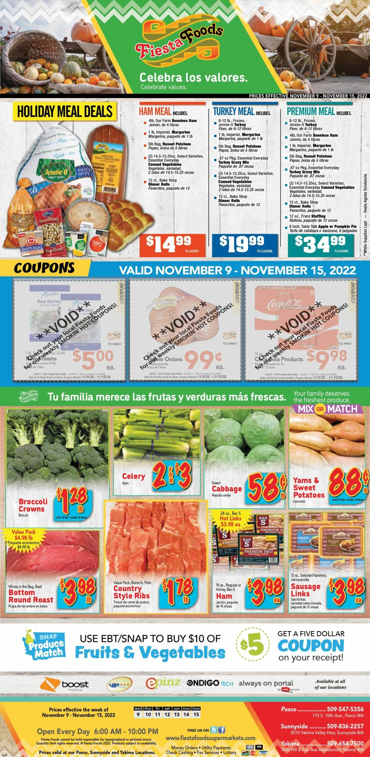 Fiesta Foods SuperMarkets Ad from 11/09/2022