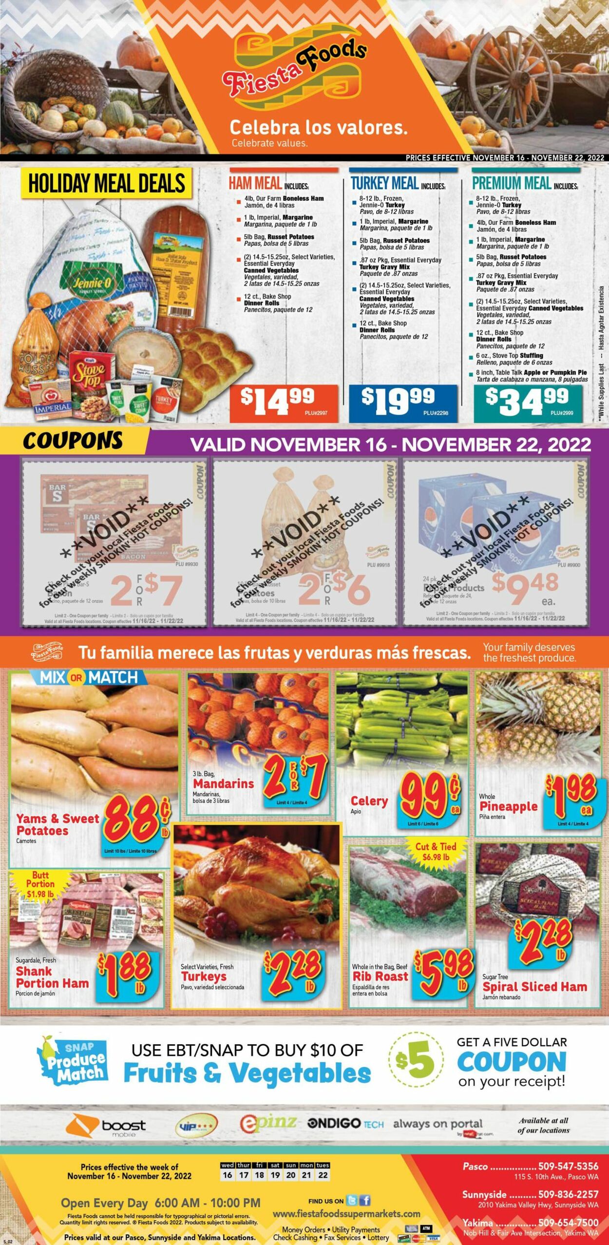 Fiesta Foods SuperMarkets Ad from 11/16/2022