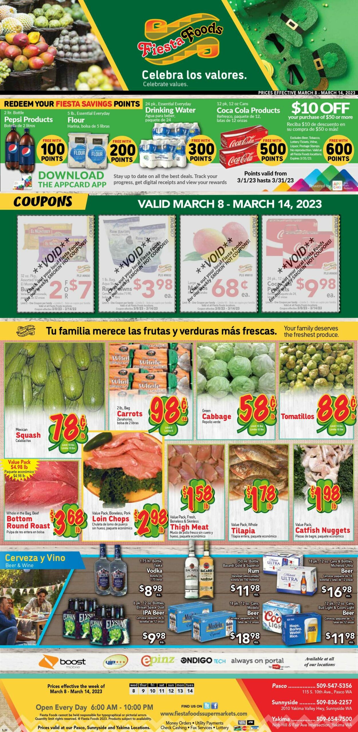 Fiesta Foods SuperMarkets Ad from 03/08/2023