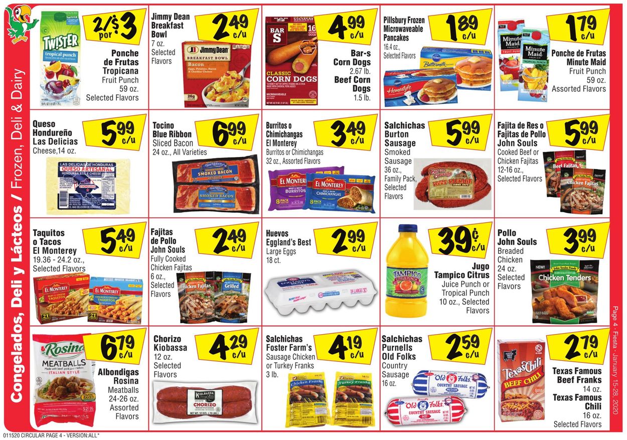 Fiesta Mart Ad from 01/15/2020