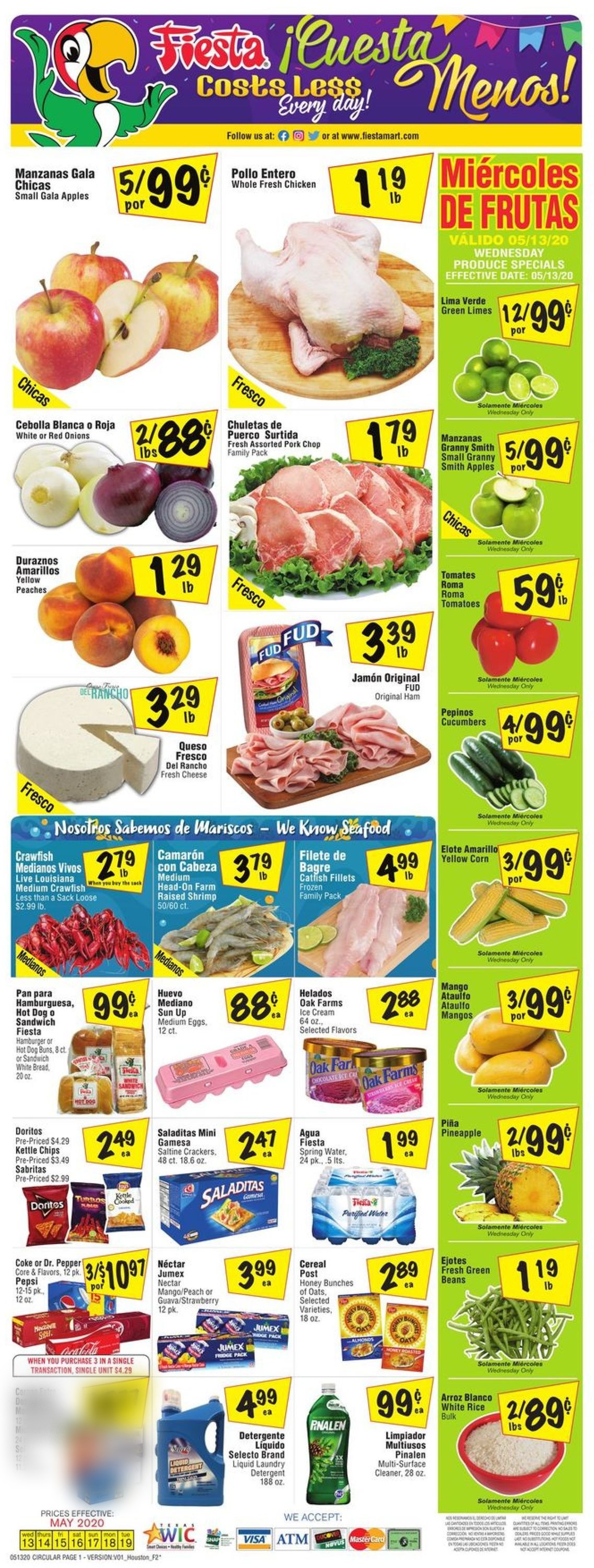 Fiesta Mart Ad from 05/13/2020