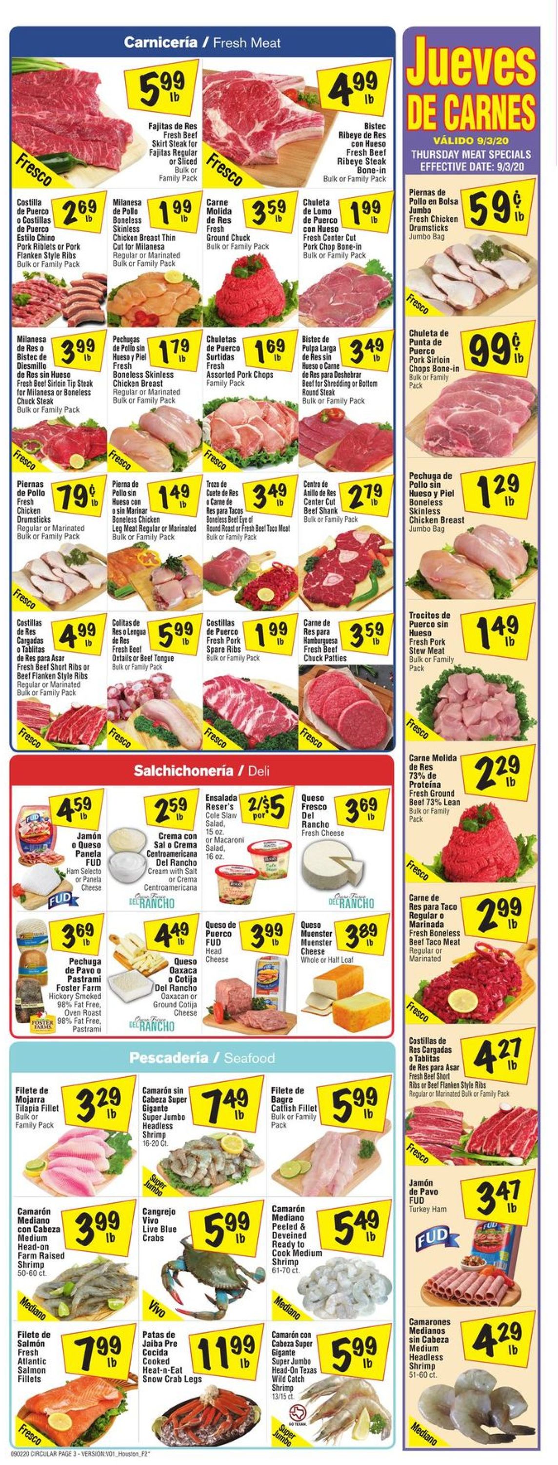Fiesta Mart Ad from 09/02/2020