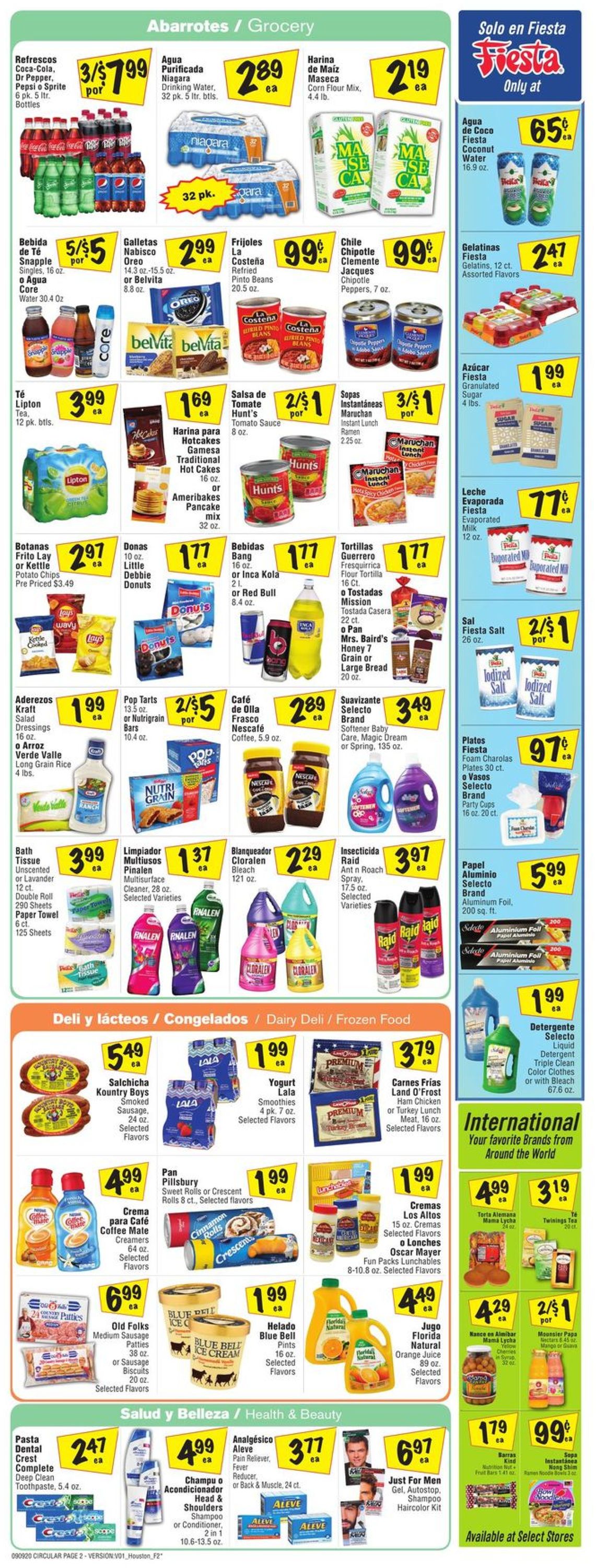 Fiesta Mart Ad from 09/09/2020