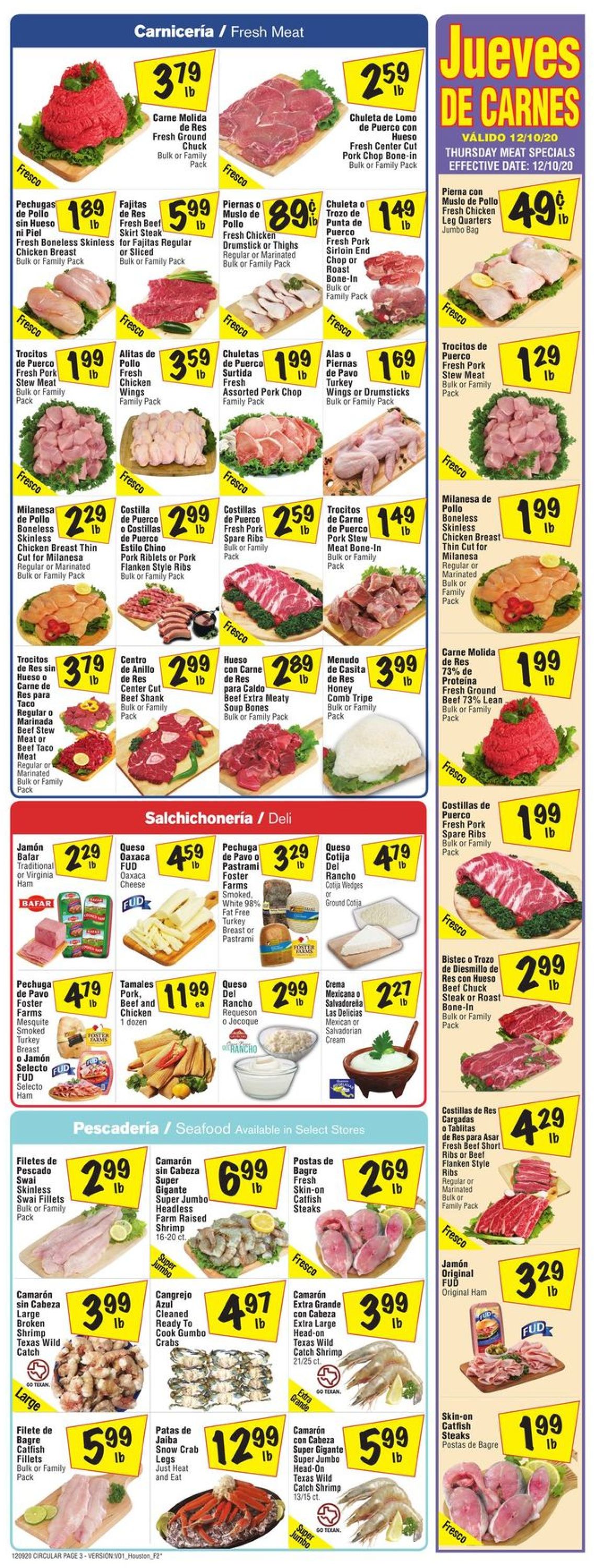 Fiesta Mart Ad from 12/09/2020