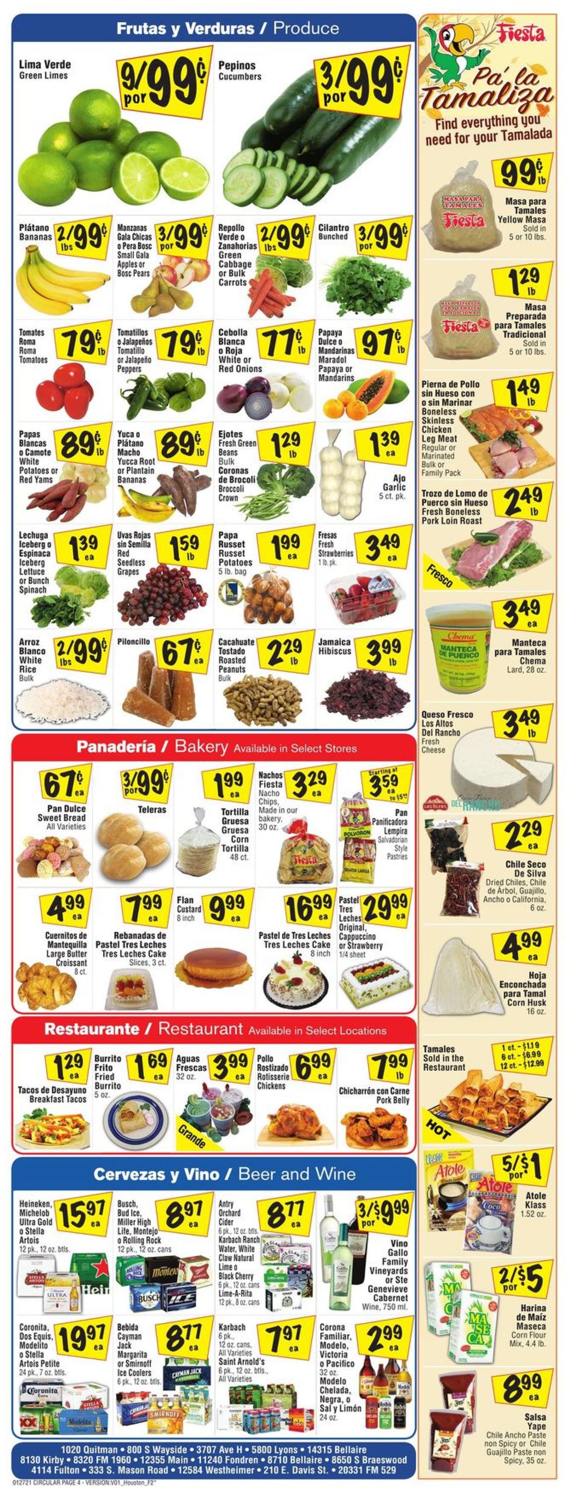 Fiesta Mart Ad from 01/27/2021
