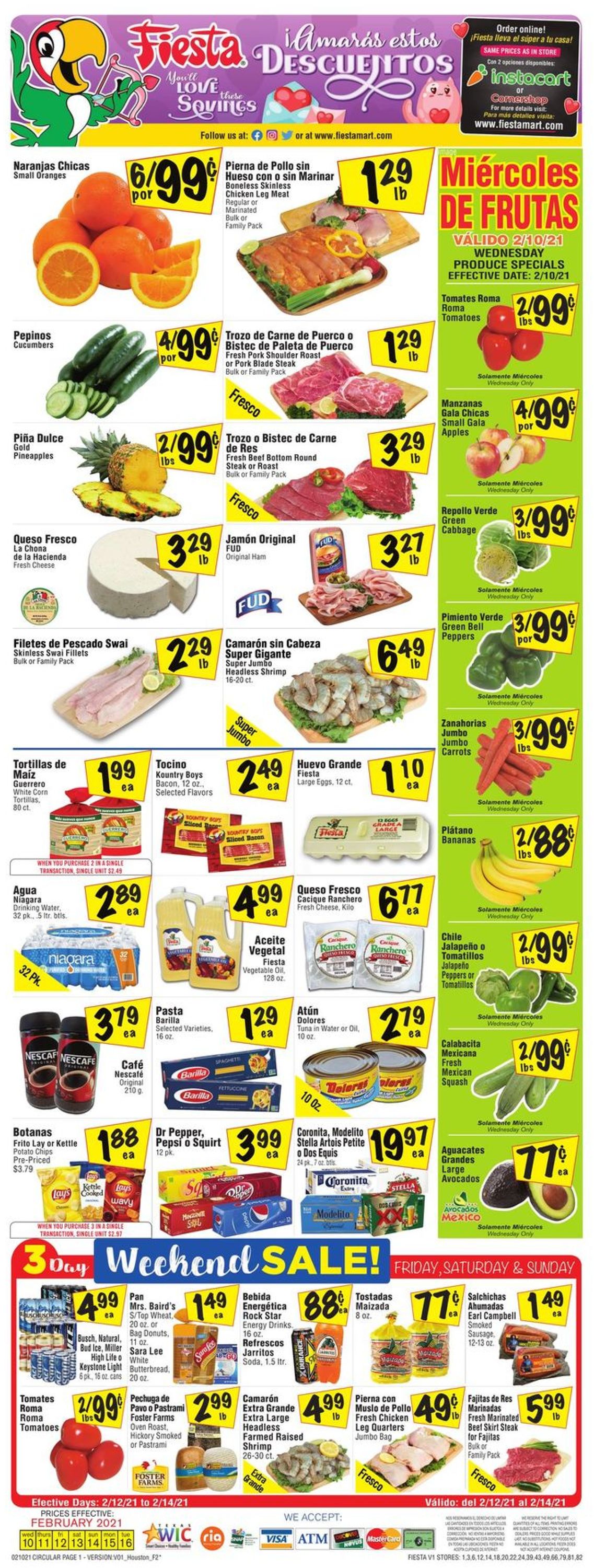Fiesta Mart Ad from 02/10/2021