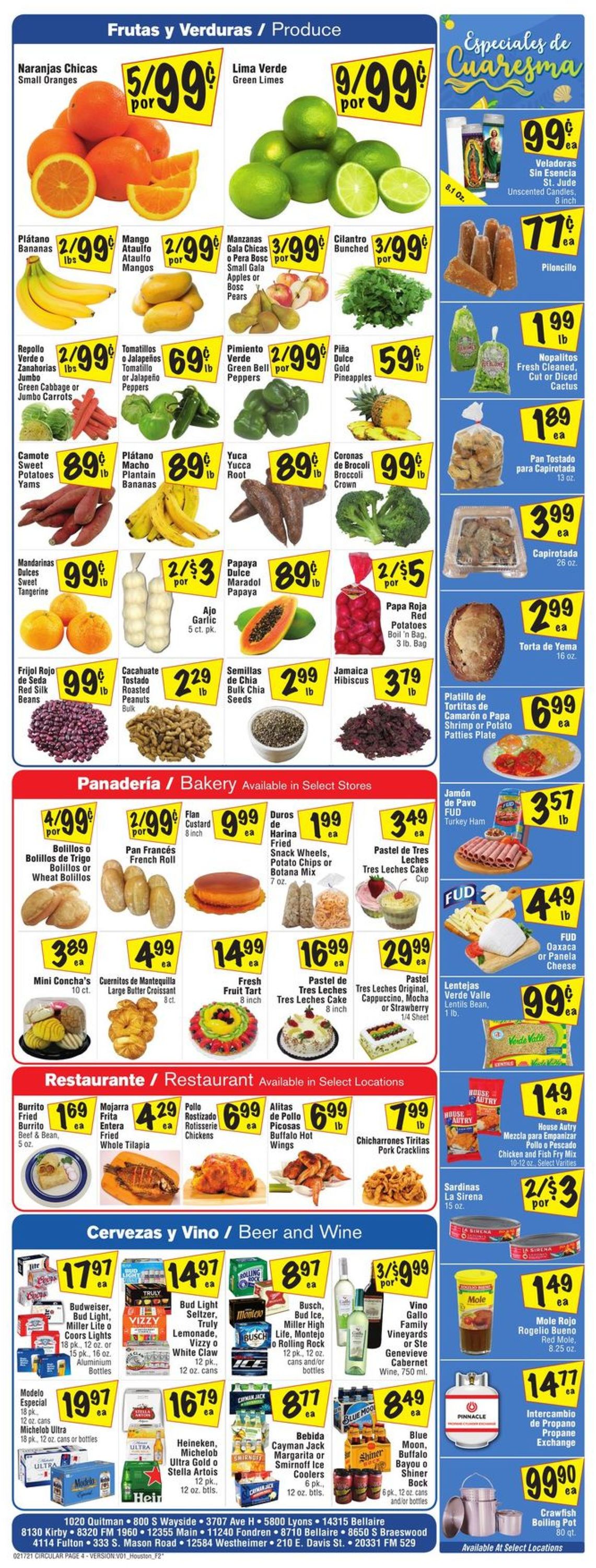 Fiesta Mart Ad from 02/17/2021