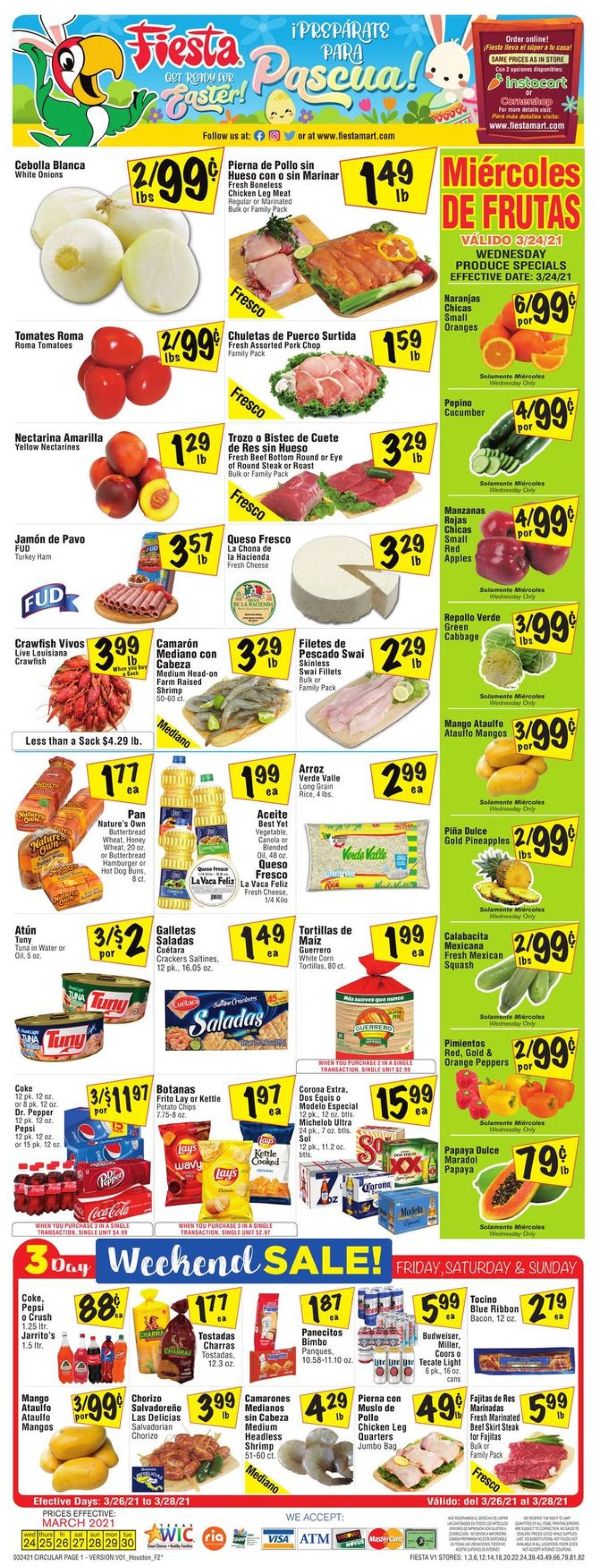 Fiesta Mart Ad from 03/24/2021