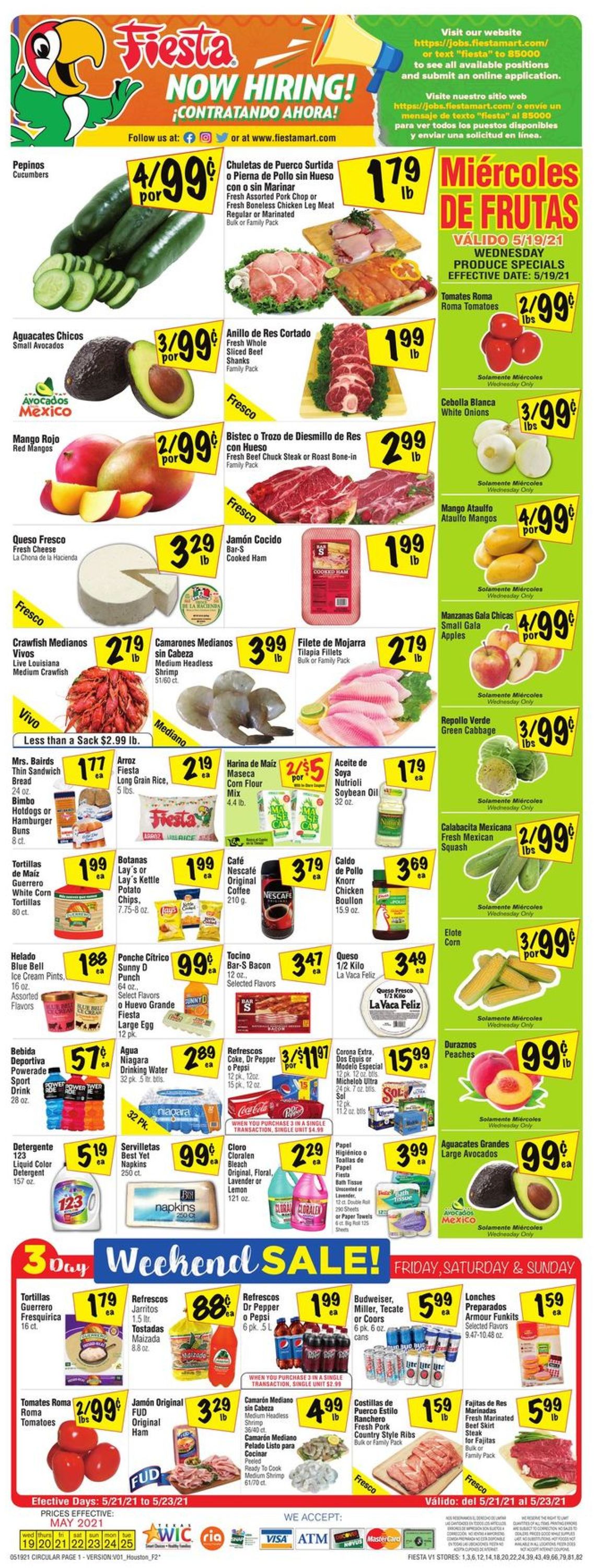 Fiesta Mart Ad from 05/19/2021