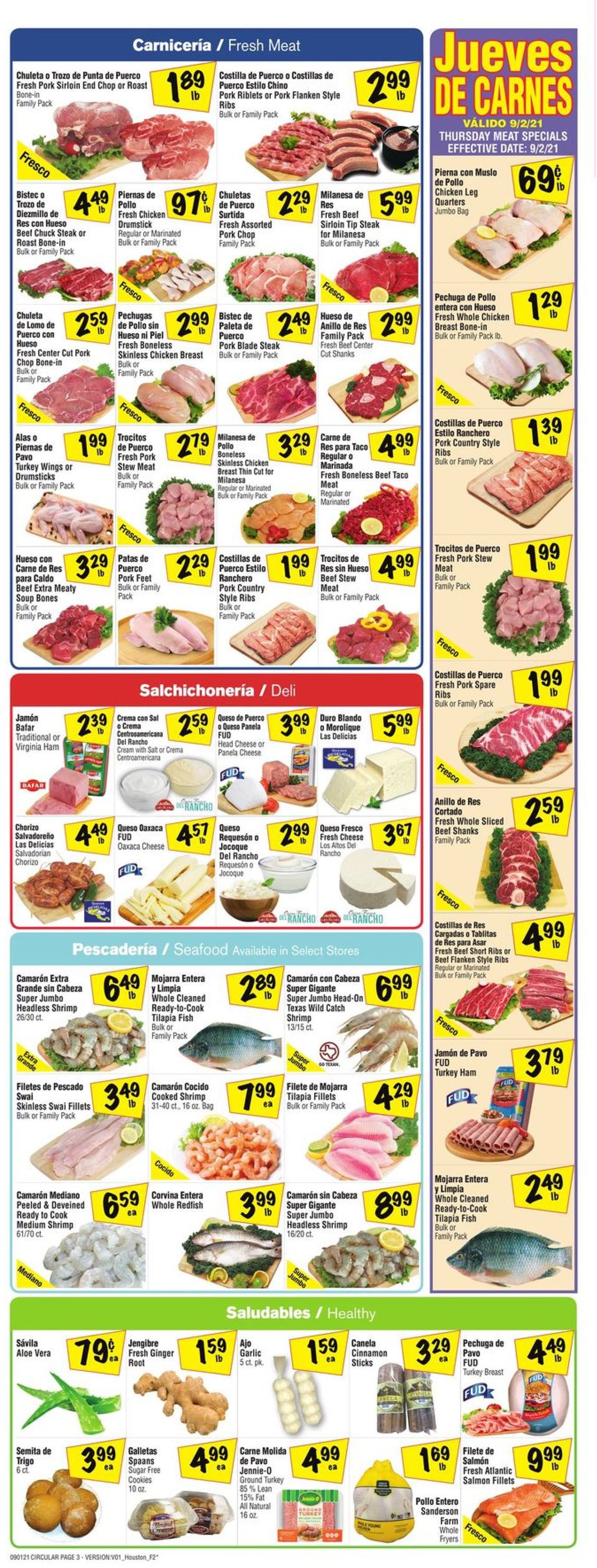 Fiesta Mart Ad from 09/01/2021