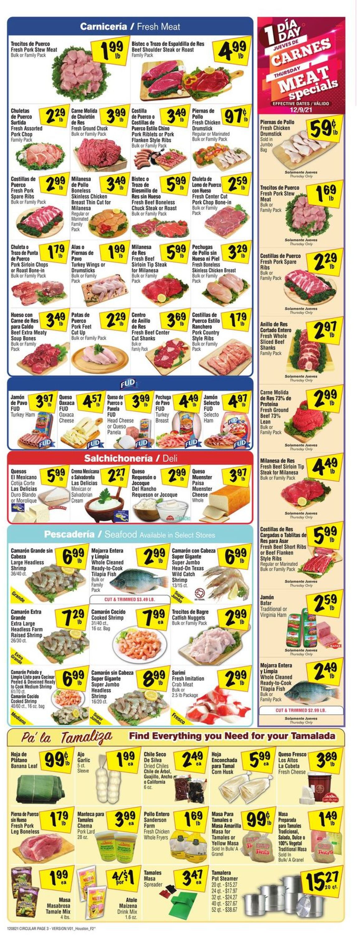 Fiesta Mart Ad from 12/08/2021