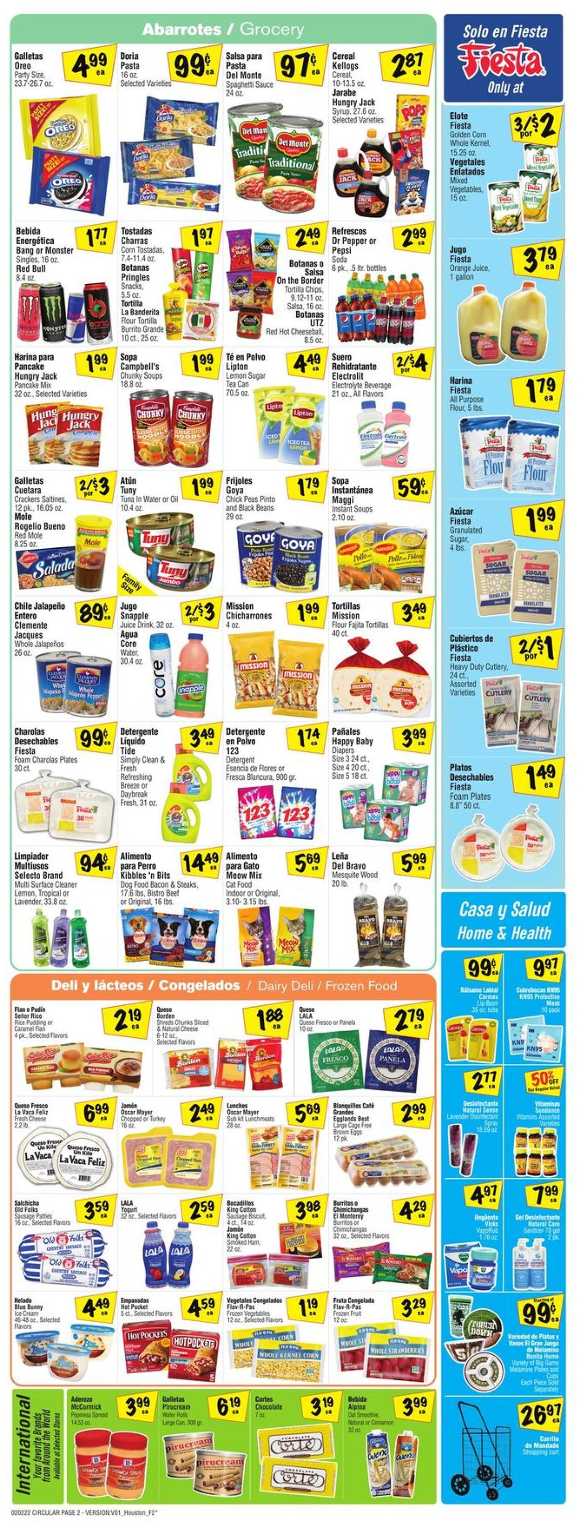 Fiesta Mart Ad from 02/02/2022
