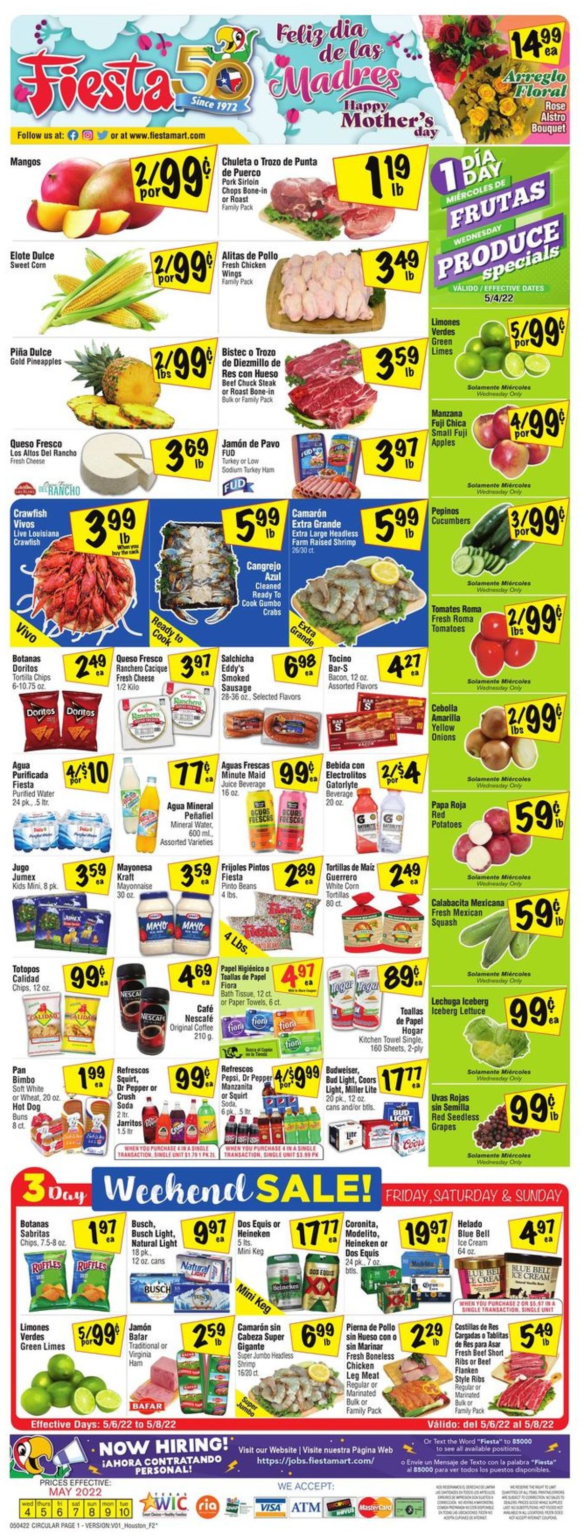 Fiesta Mart Ad from 05/04/2022