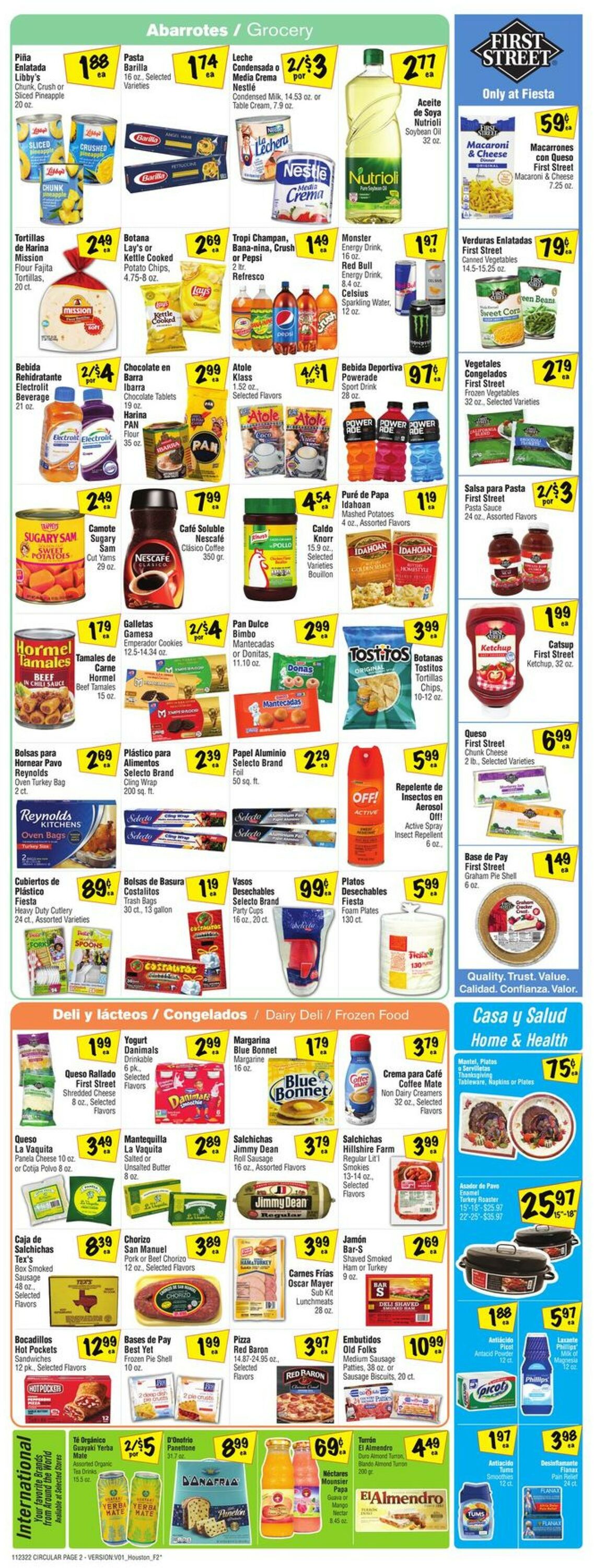 Fiesta Mart Ad from 11/23/2022