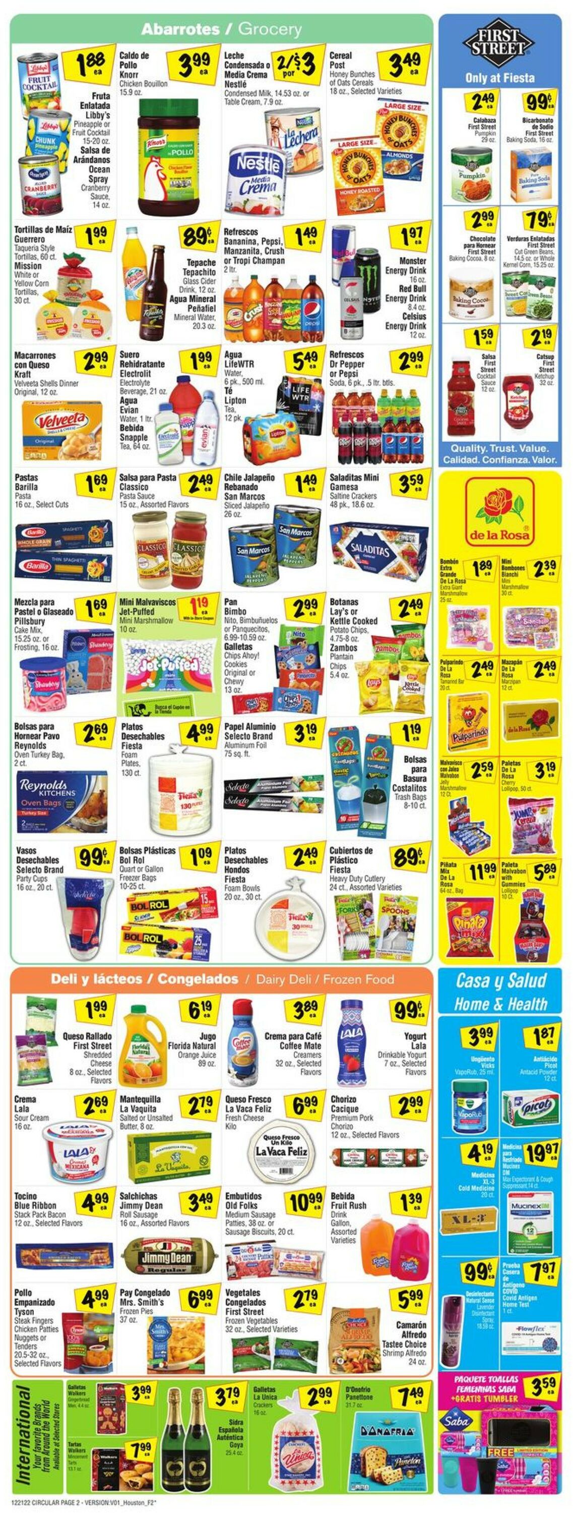 Fiesta Mart Ad from 12/21/2022