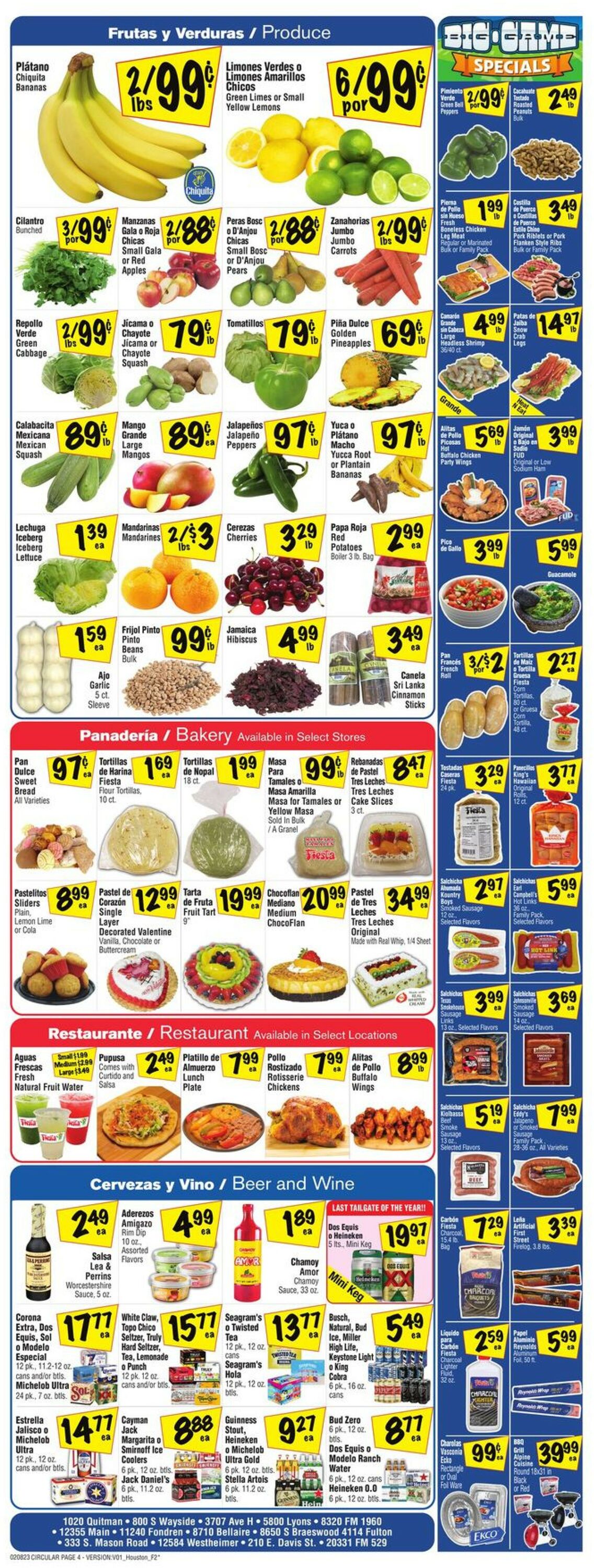 Fiesta Mart Ad from 02/08/2023