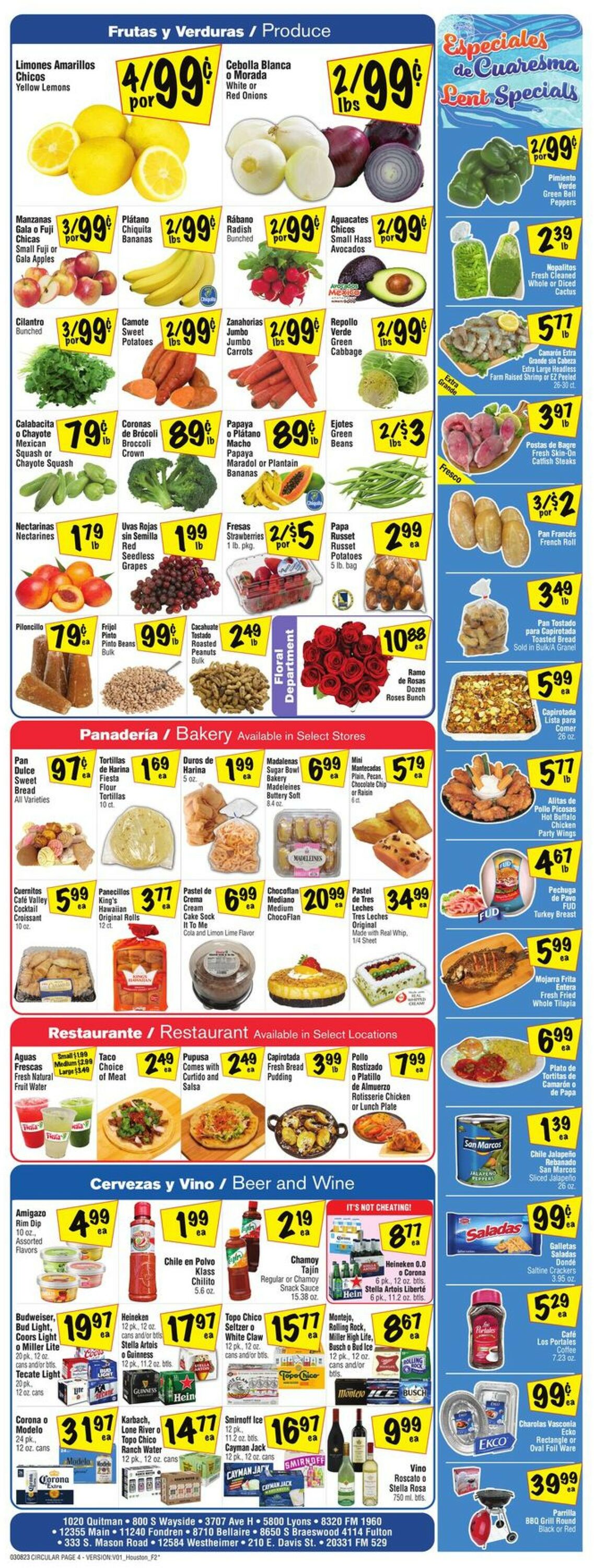 Fiesta Mart Ad from 03/08/2023