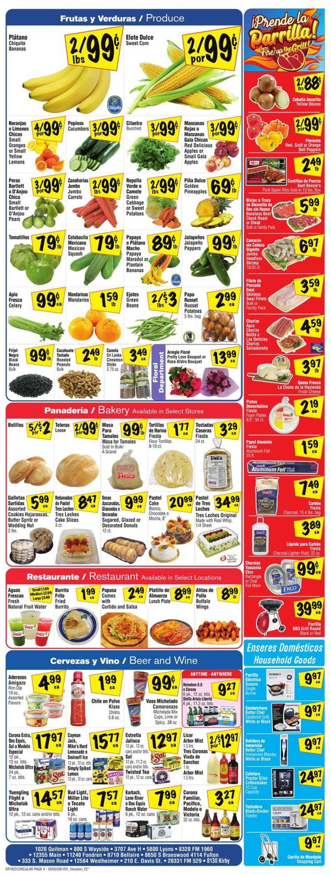 Fiesta Mart Ad from 04/19/2023