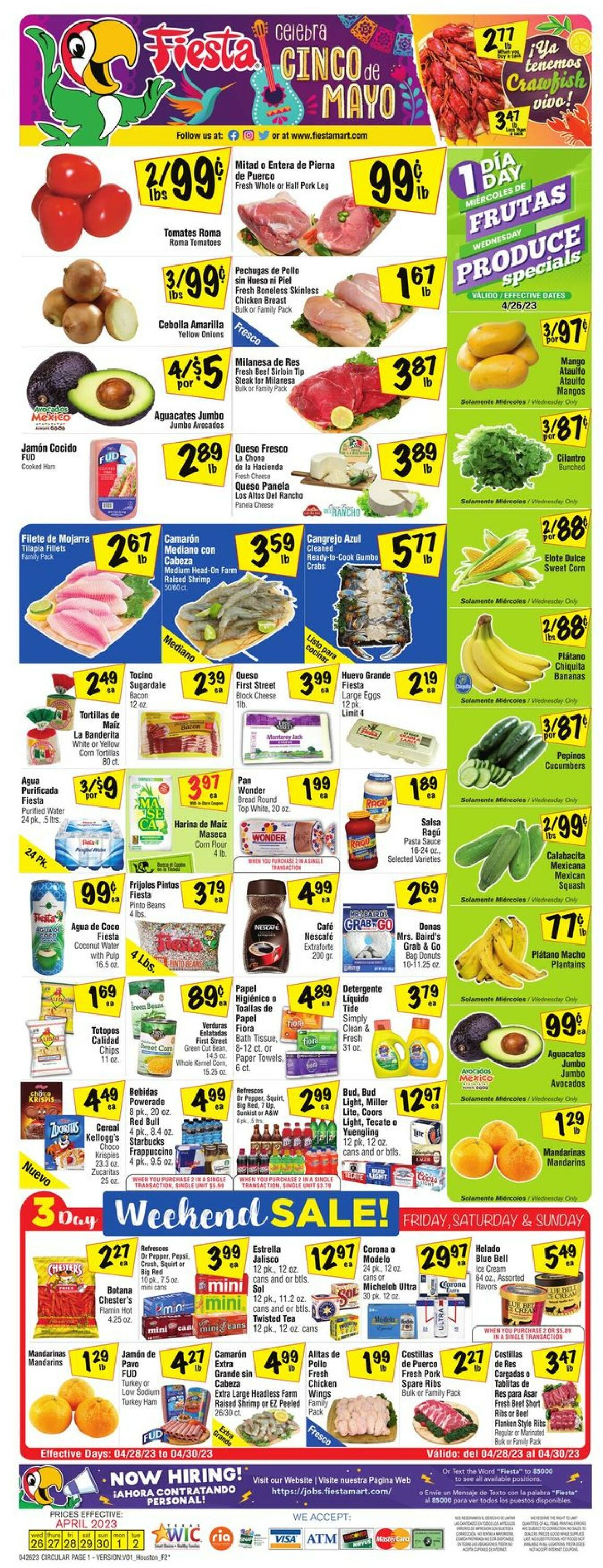 Fiesta Mart Ad from 04/26/2023