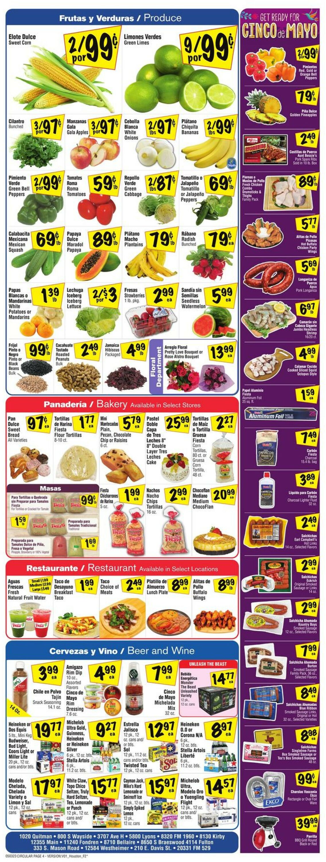 Fiesta Mart Ad from 05/03/2023