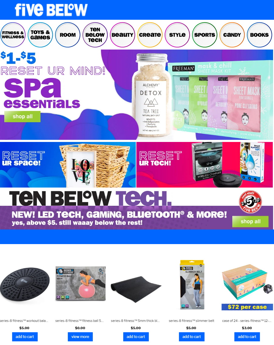 Five Below Ad from 01/16/2020