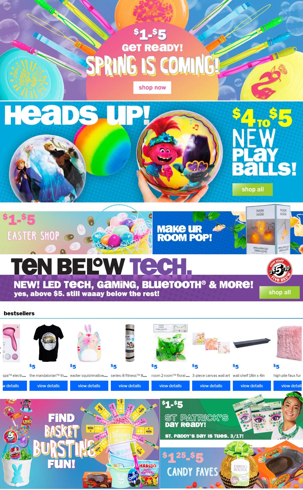 Five Below Ad from 03/04/2020
