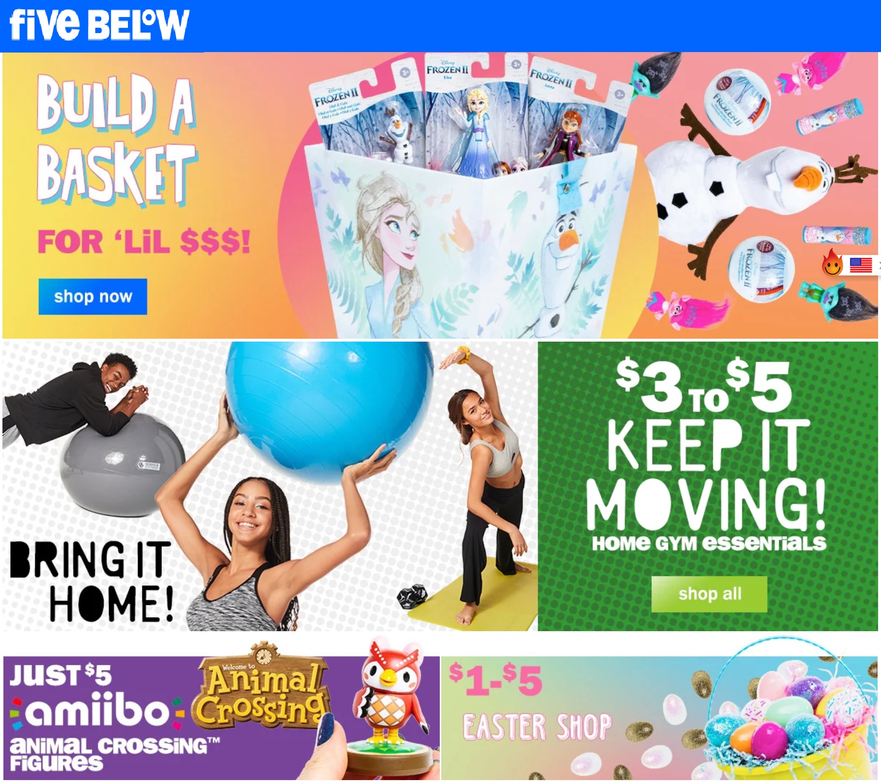 Five Below Ad from 03/27/2020