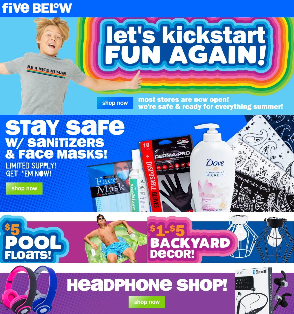 Five Below Ad from 06/24/2020