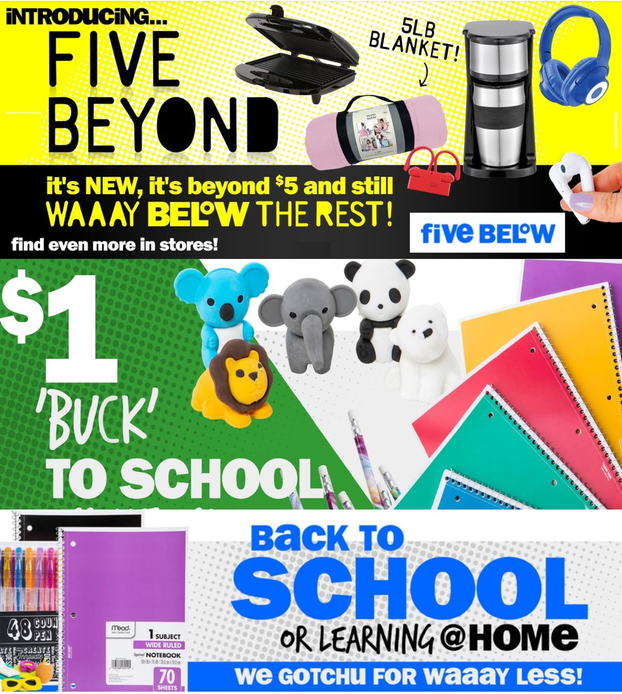Five Below Ad from 09/02/2020