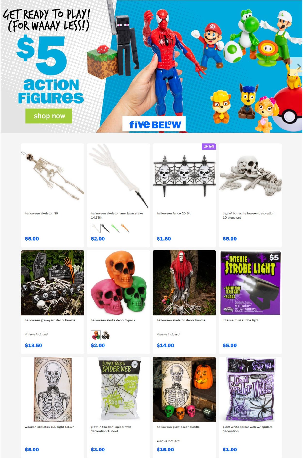 Five Below Ad from 09/16/2020