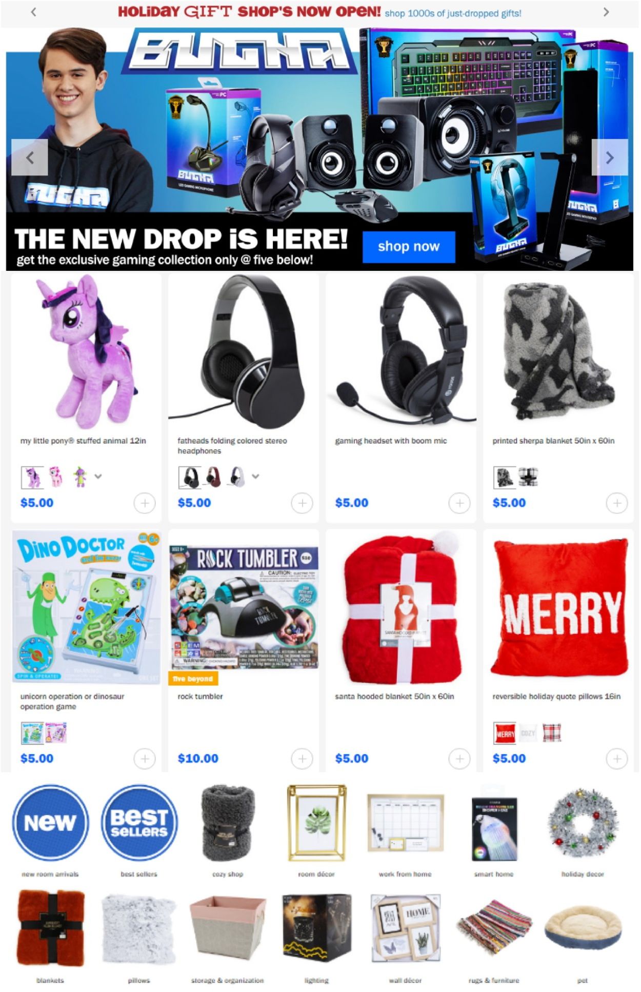 Five Below Ad from 10/28/2020