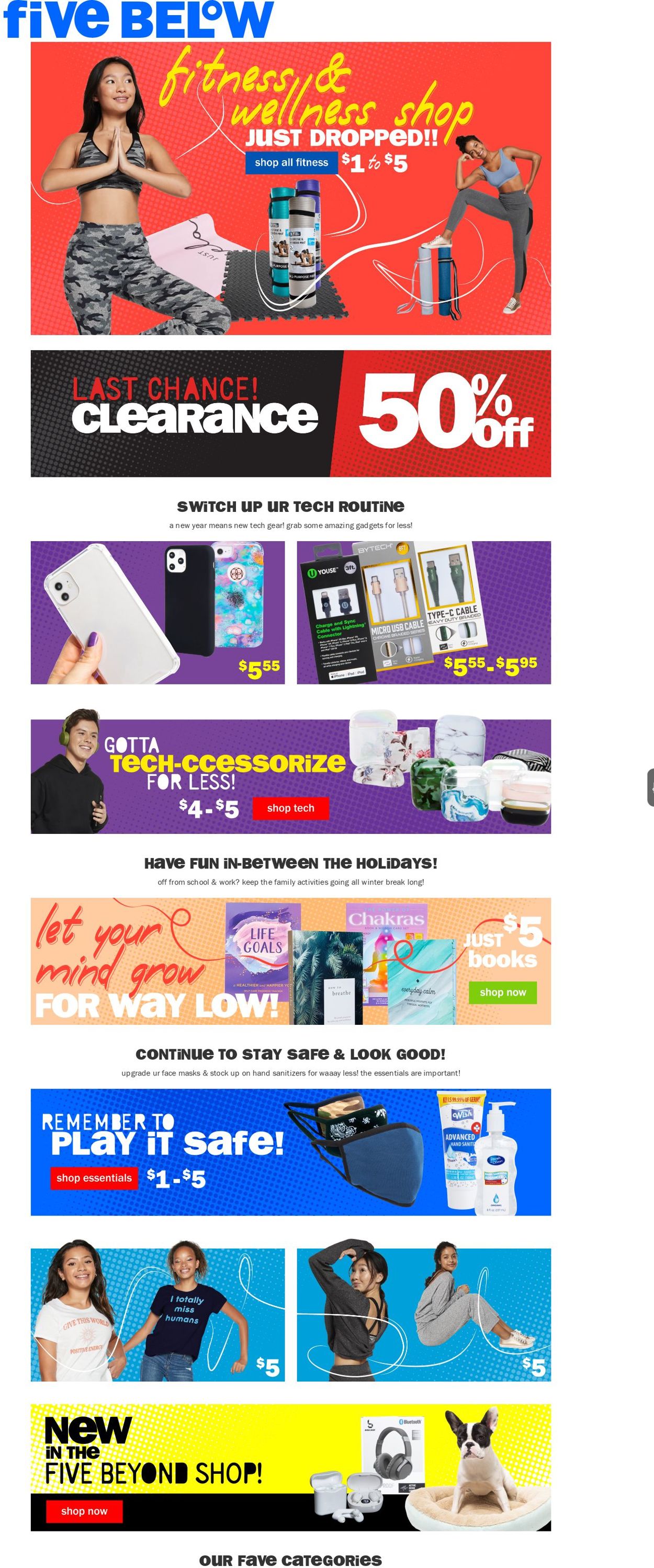 Five Below Ad from 01/13/2021