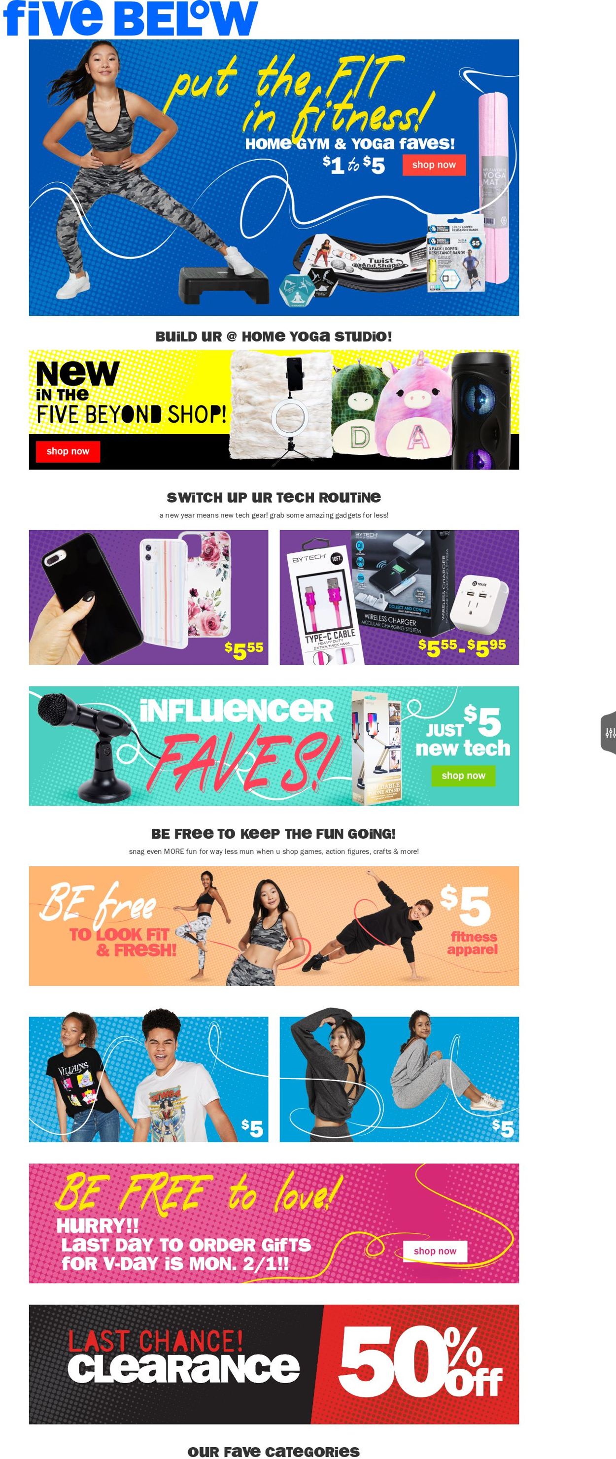 Five Below Ad from 01/27/2021