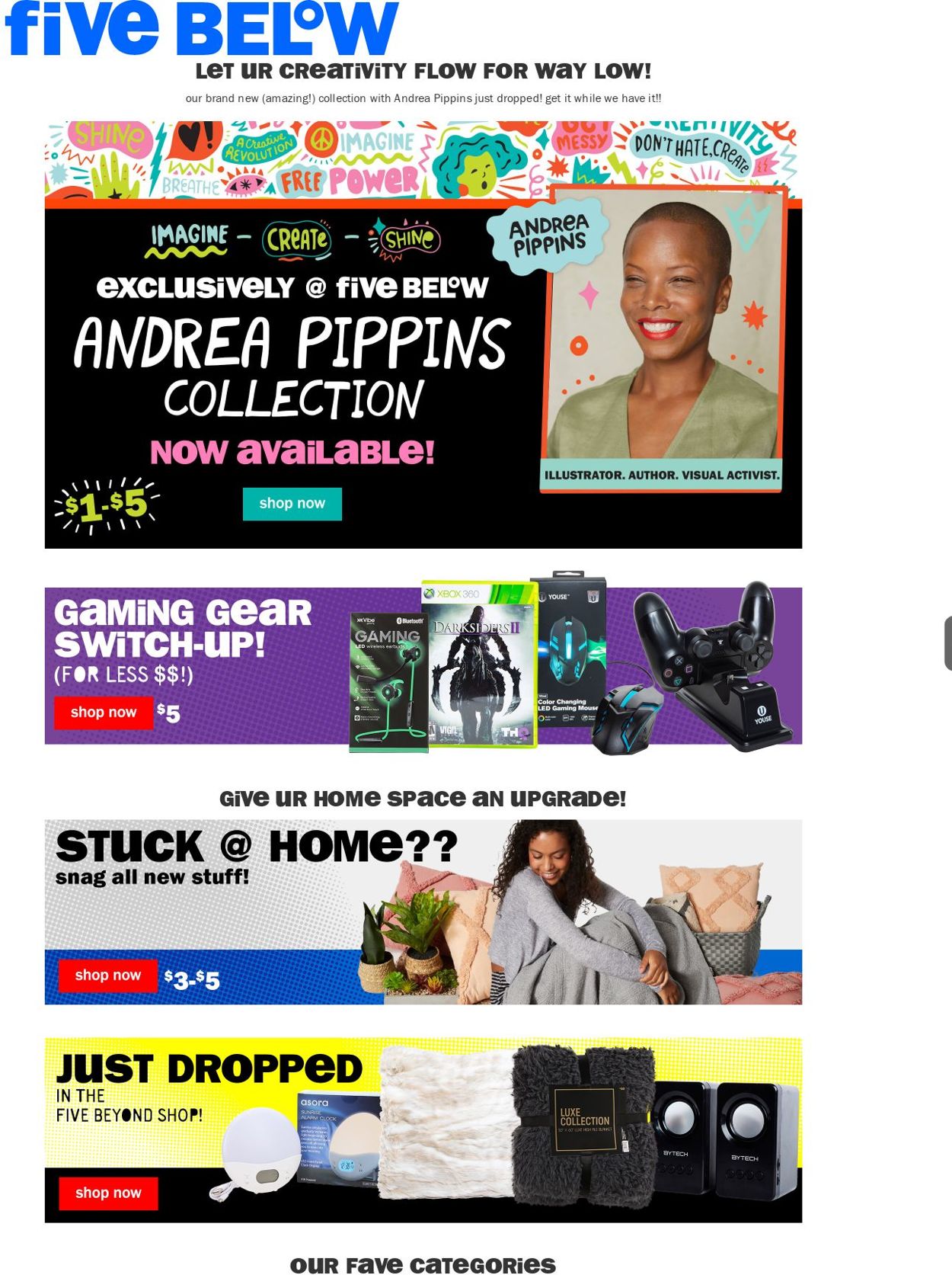 Five Below Ad from 02/03/2021