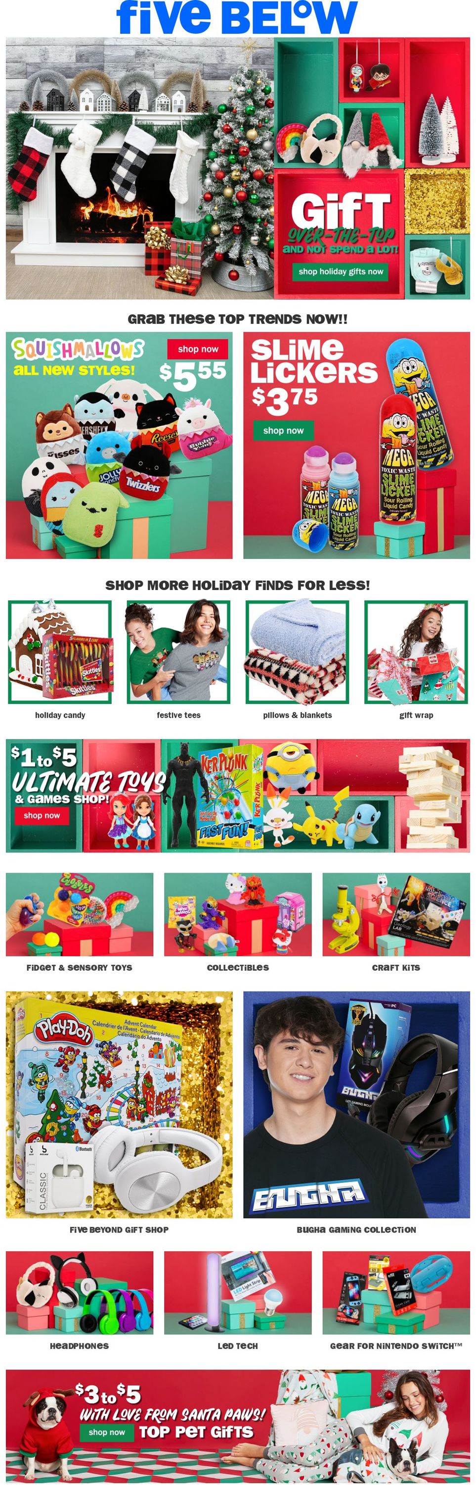 Five Below Ad from 11/03/2021