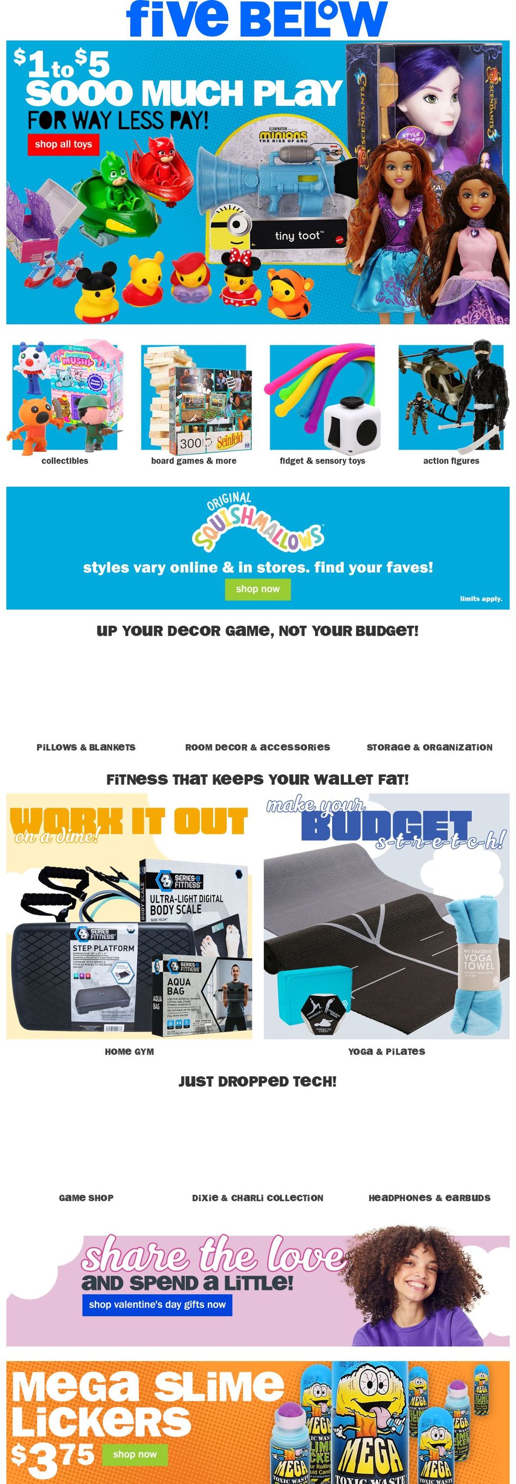 Five Below Ad from 02/09/2022
