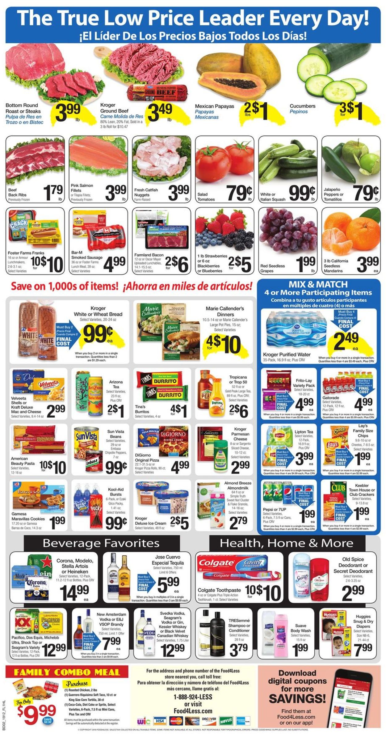 Food 4 Less Ad from 04/24/2019