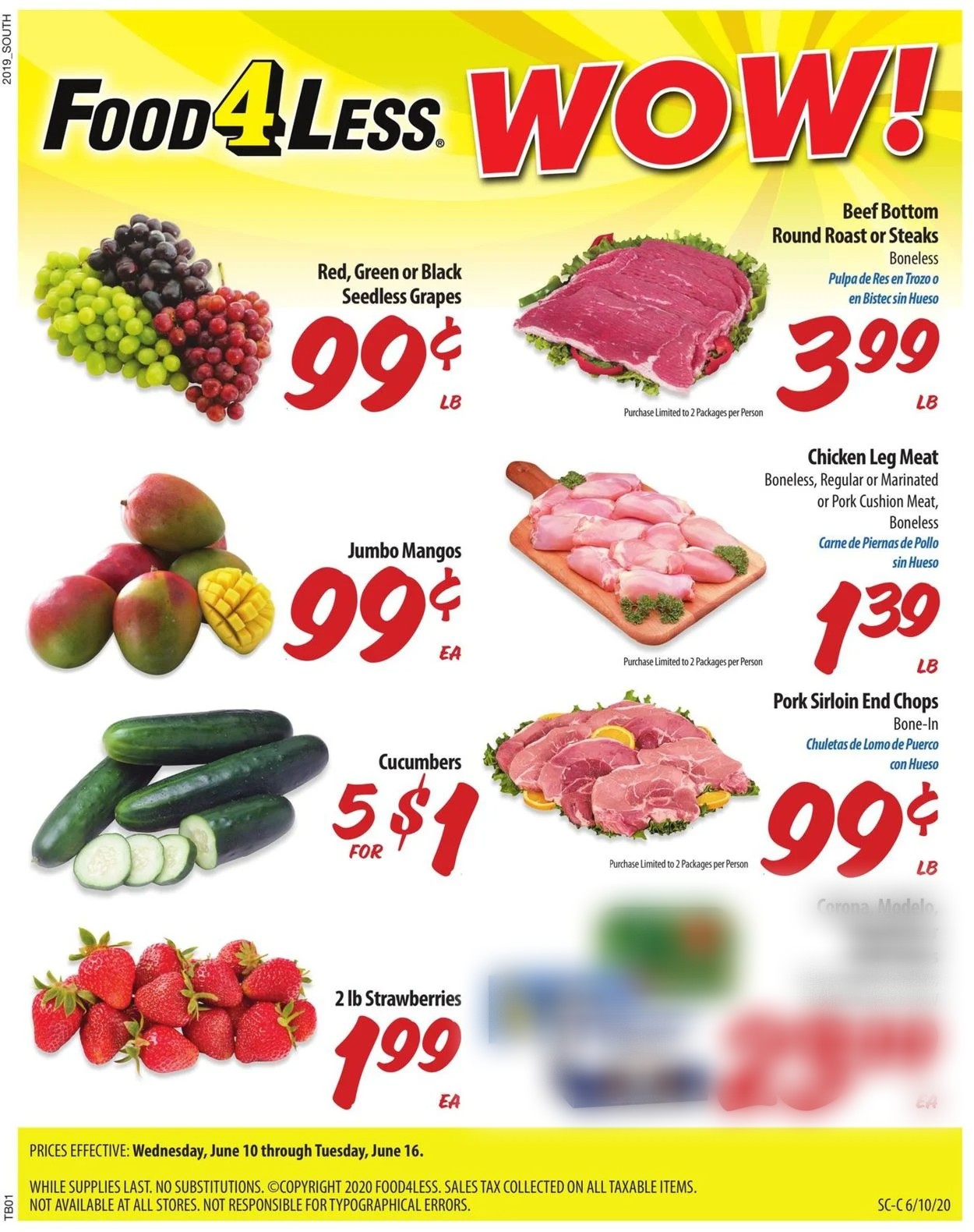 Food 4 Less Ad from 06/10/2020