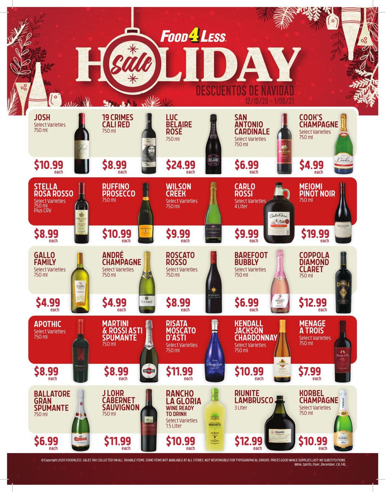 Food 4 Less Ad from 12/10/2020